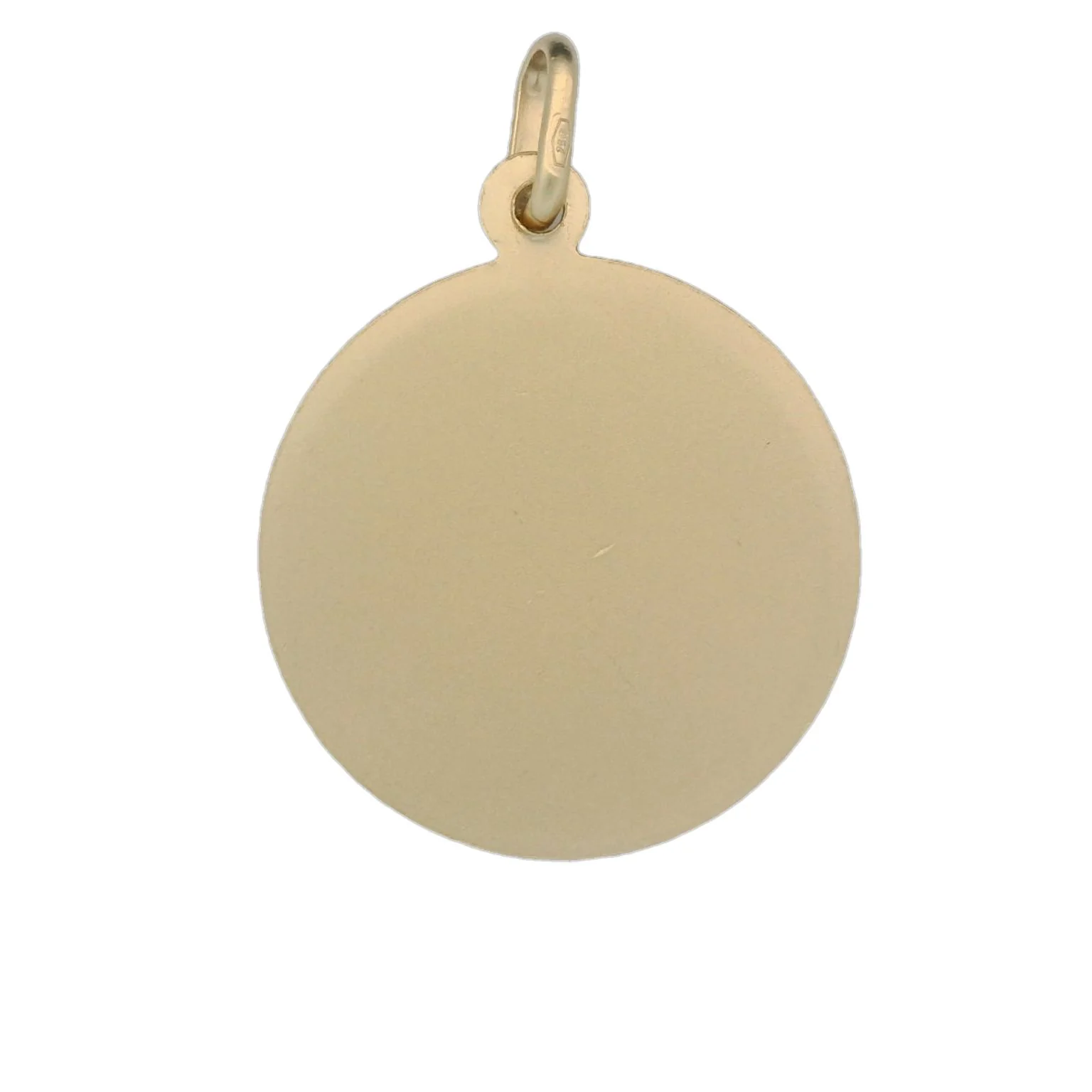 Italian 18K Coined Sacred Heart Pendant - 21MM - Image 2