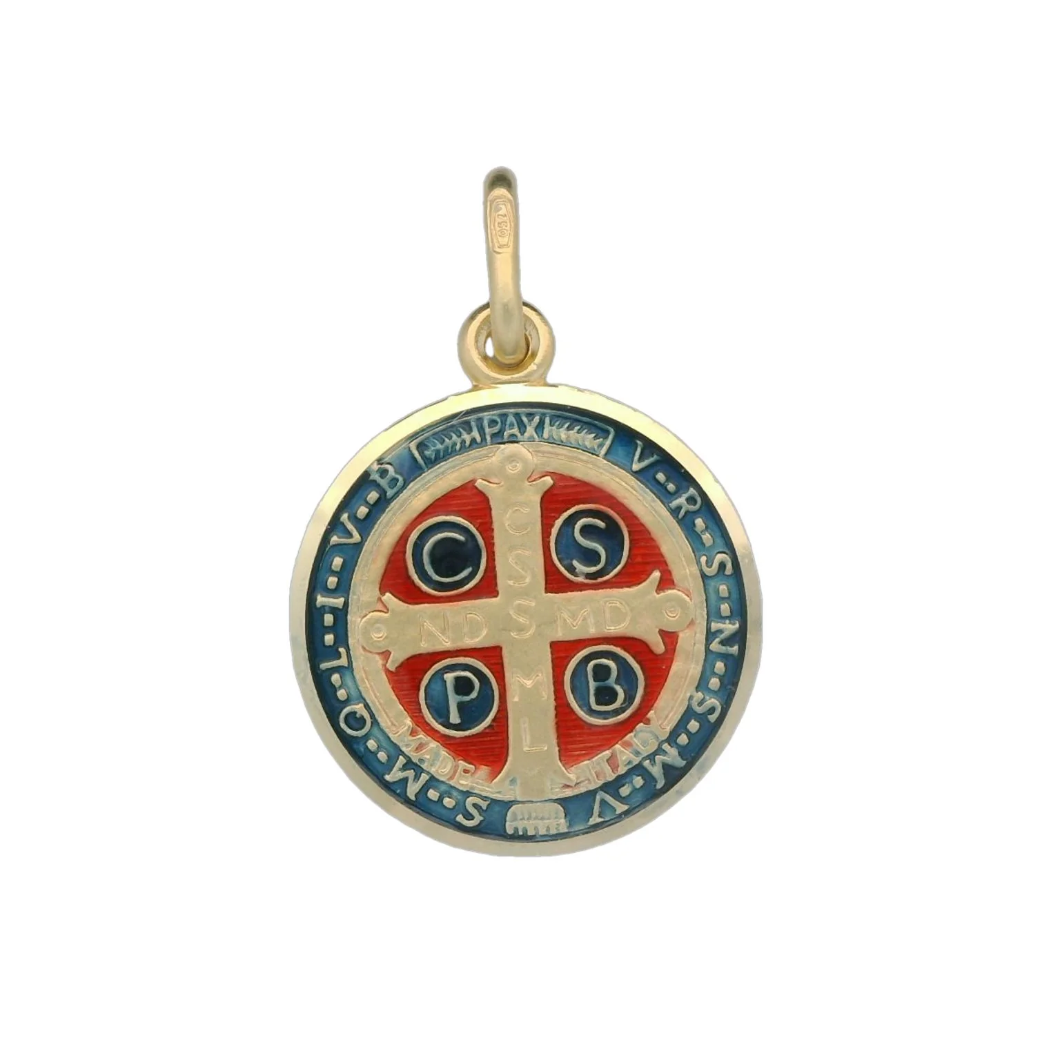 Italian 18K Coined St. Benedict Medal - 17MM - Image 2