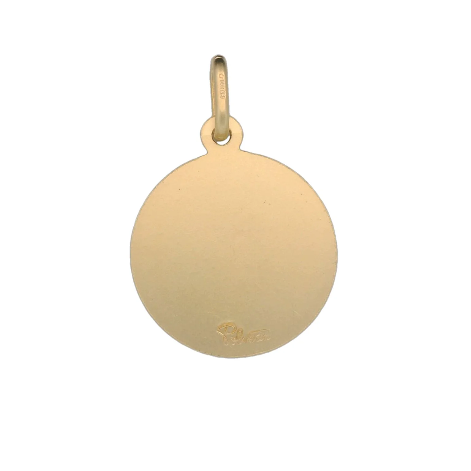 Italian 18K Coined St. Christopher Medal - 17MM - Image 2