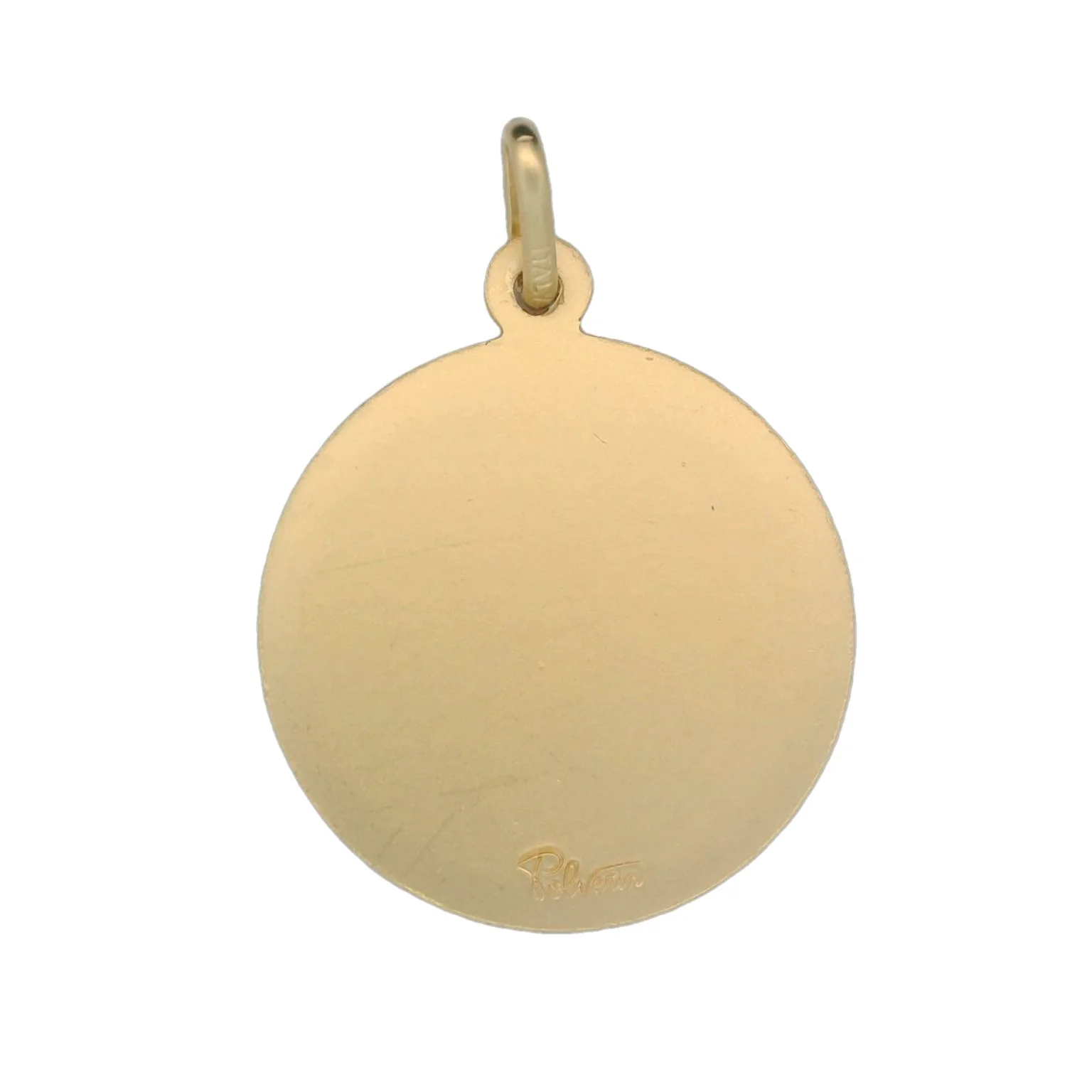 Italian 18K Coined St. Michael 21MM Medal - 21MM - Image 2