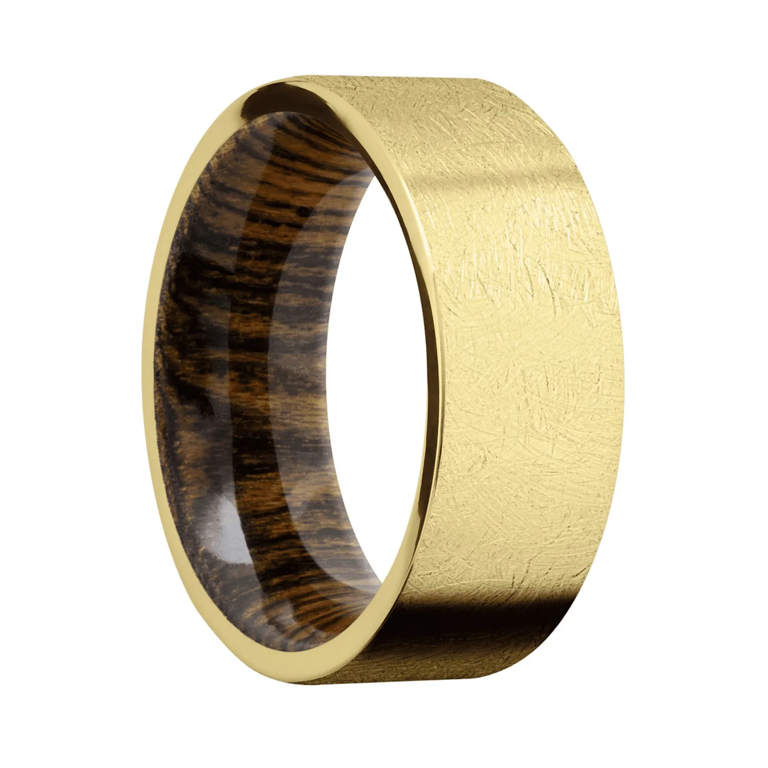 Lashbrook 14K Gents Distressed Bocote Sleeve Ring - Image 2