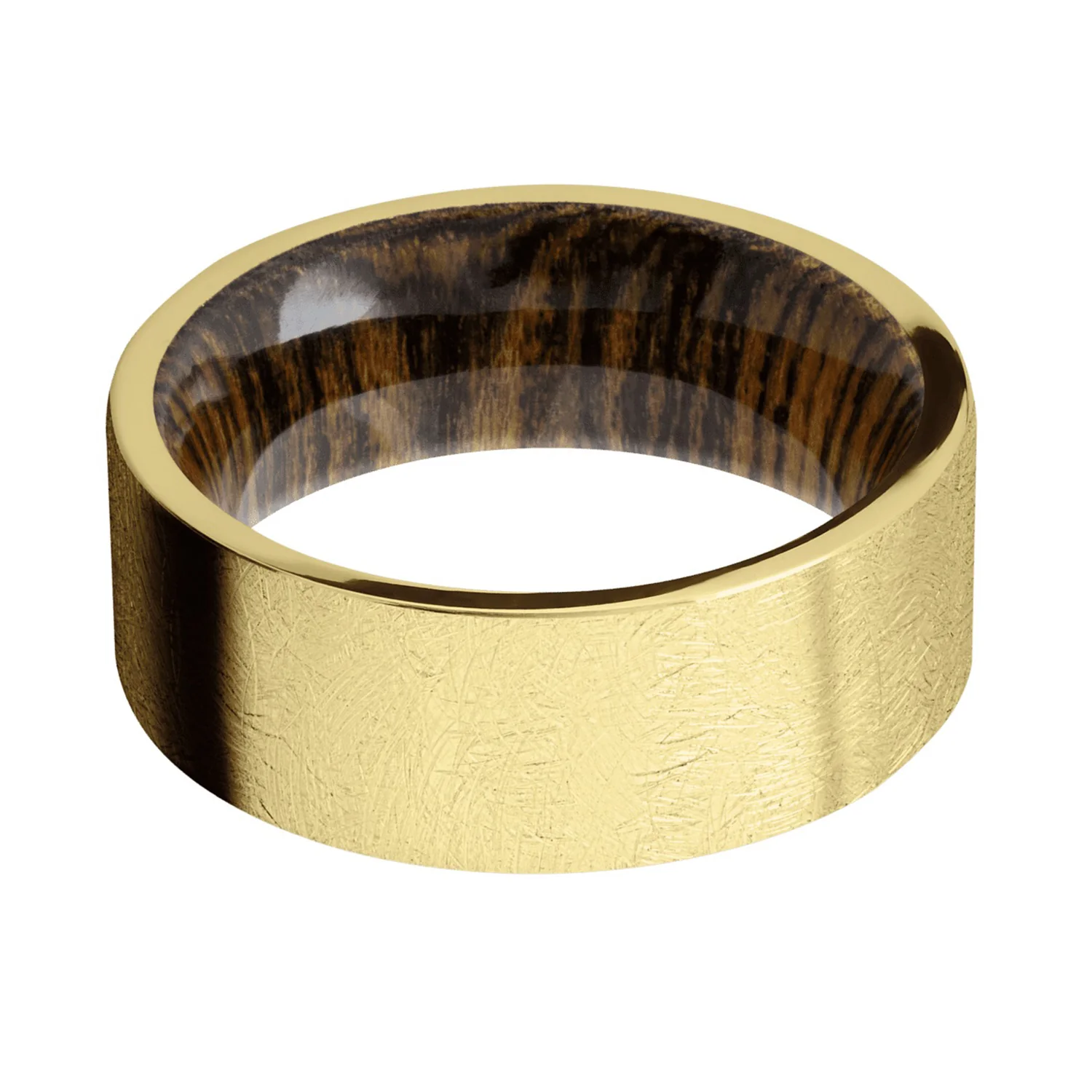 Lashbrook 14K Gents Distressed Bocote Sleeve Ring - Image 3