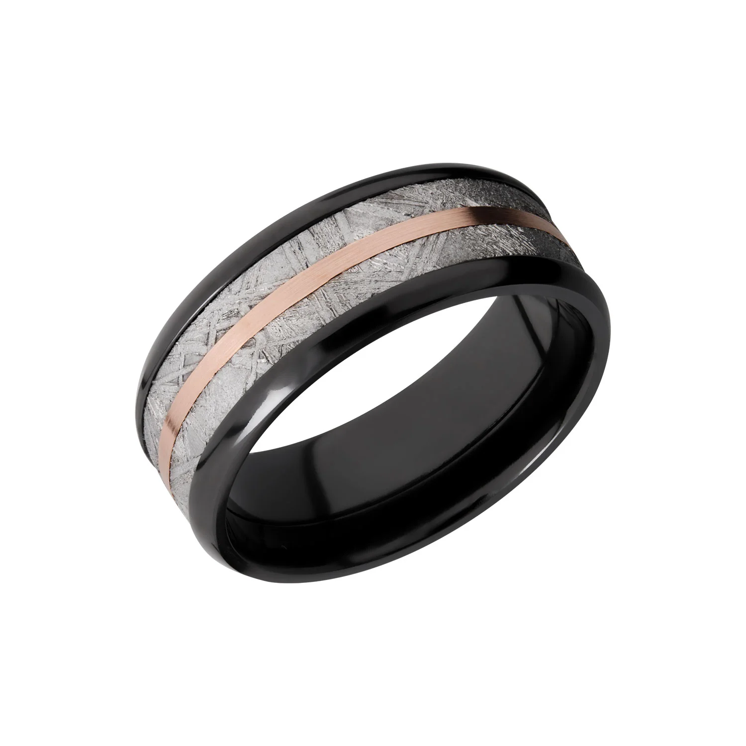 Lashbrook Mens Meteorite Ring