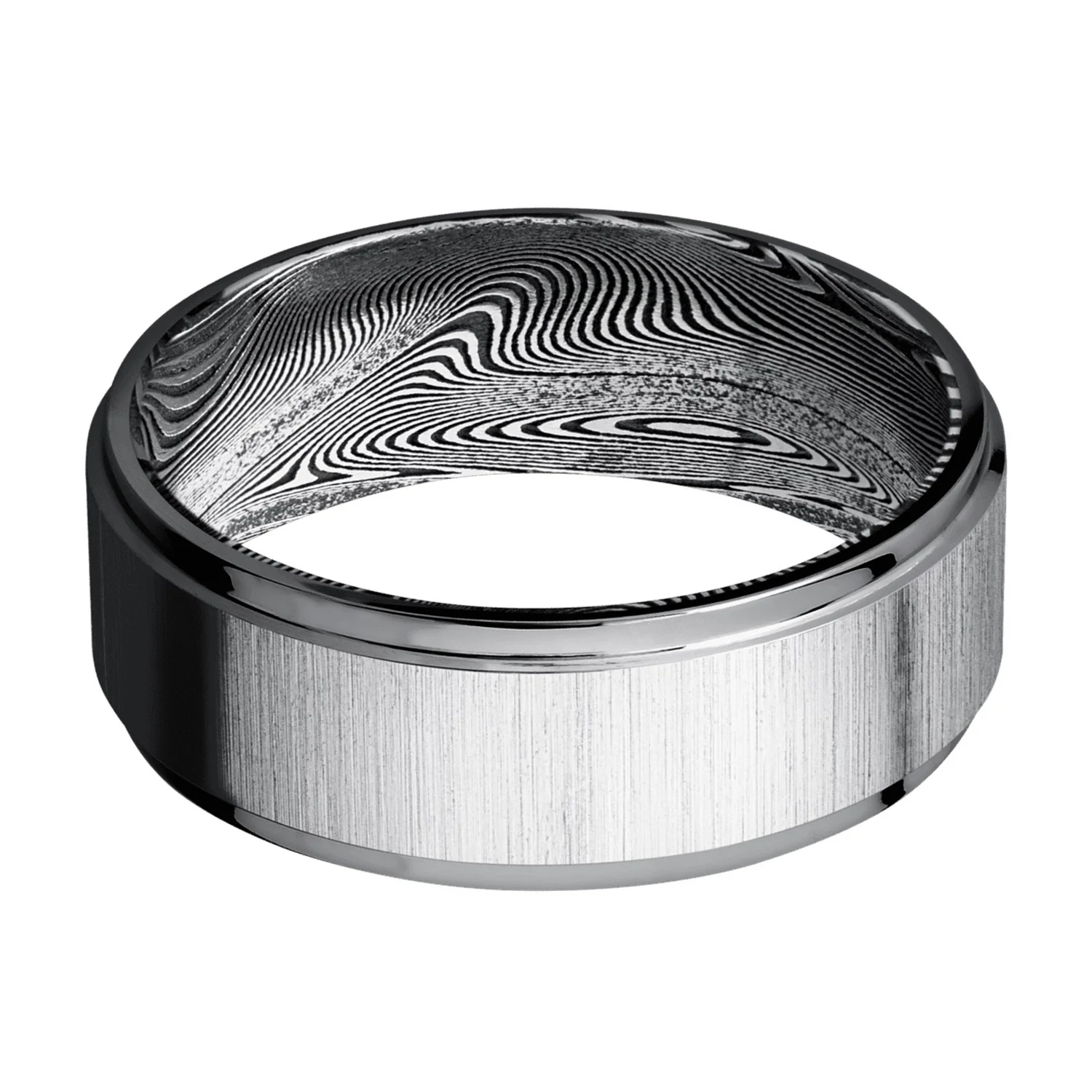 Lashbrook Tantalum Gents 8MM Satin Ring - Image 3