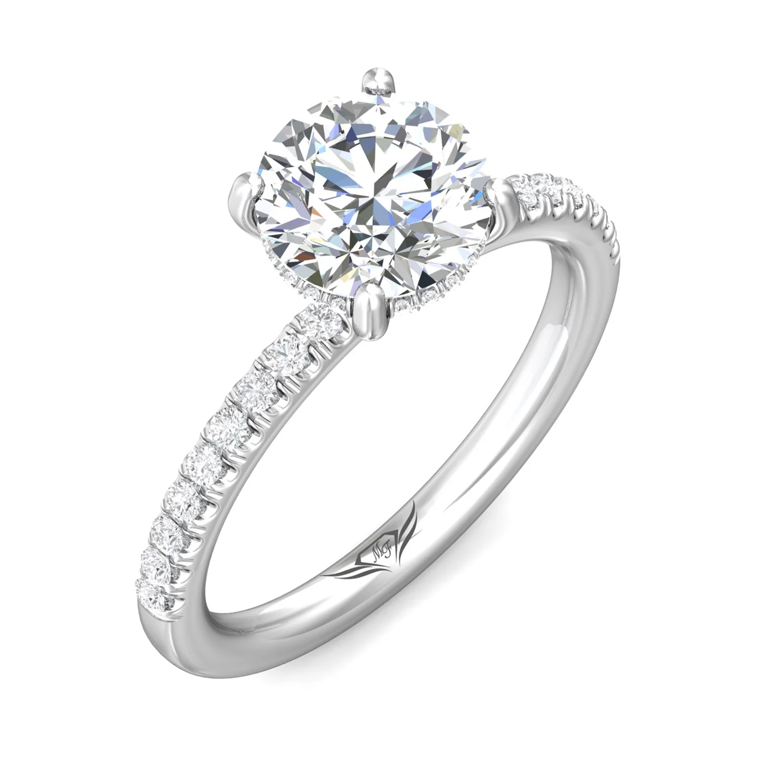 14K Diamond Engagement Ring - Image 5