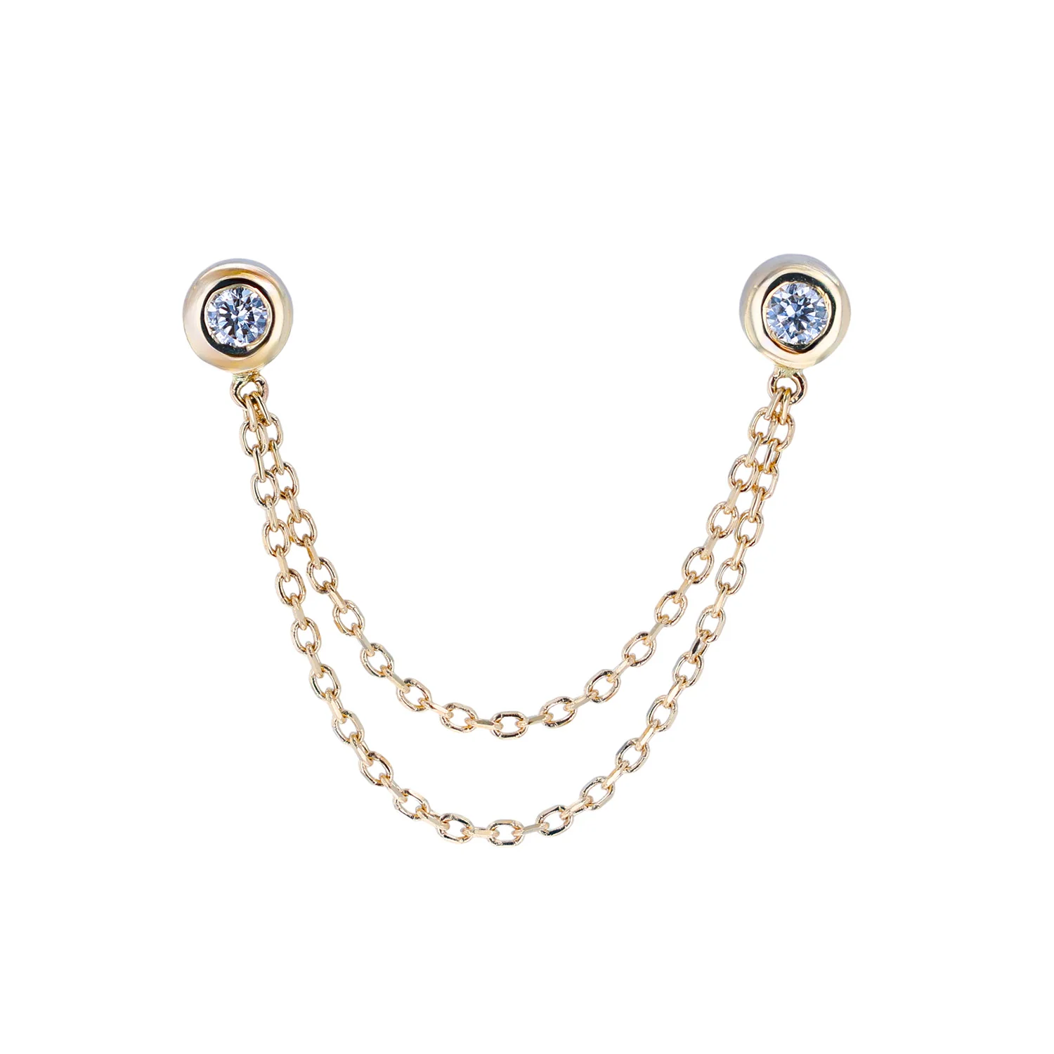 Olivia B 14K Diamond Single Earring