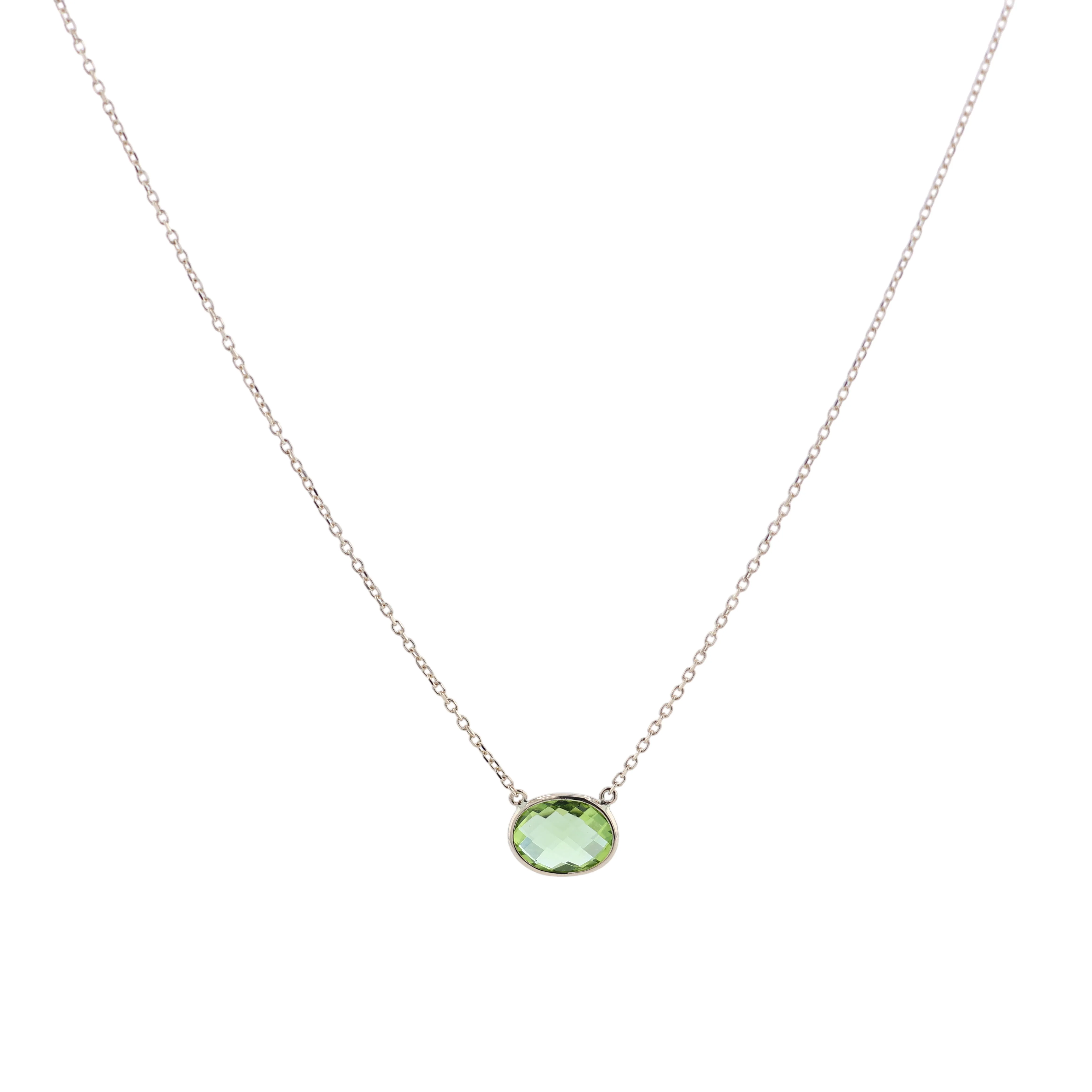 Olivia B 14K Peridot Briolette Necklace - Image 3