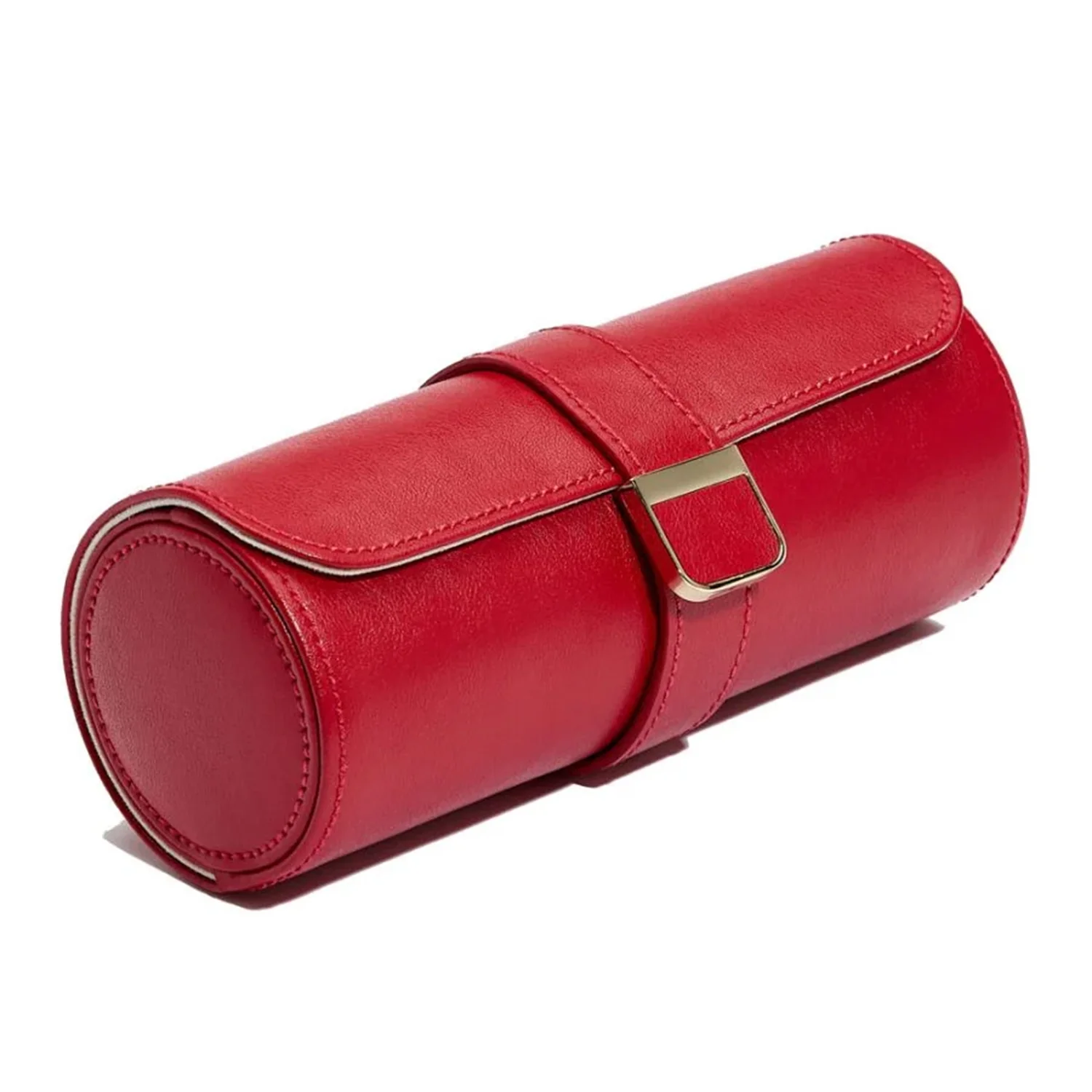 Palermo Red Double Watch Roll with Jewelry Pouch - Image 2