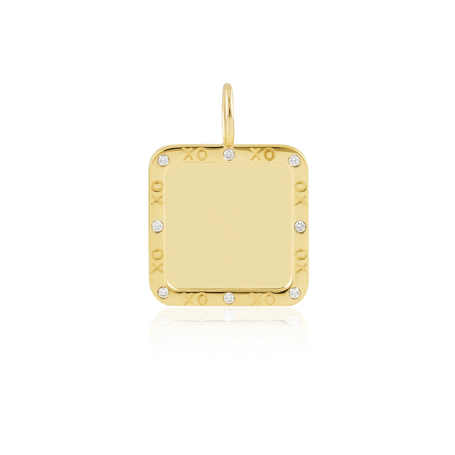 Phillips House 14K Diamond Blank Square Pendant