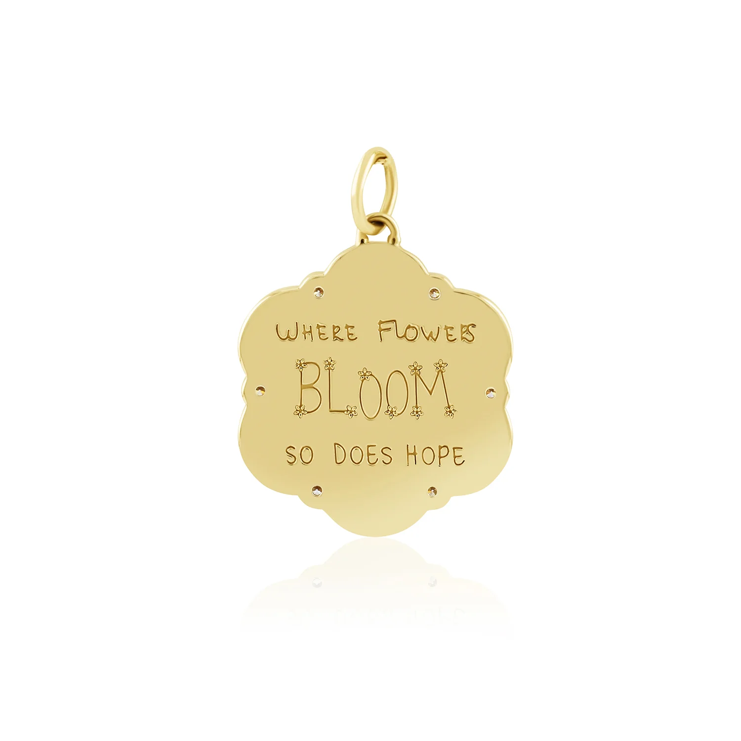 Phillips House 14K Diamond Flower Pendant - Image 2