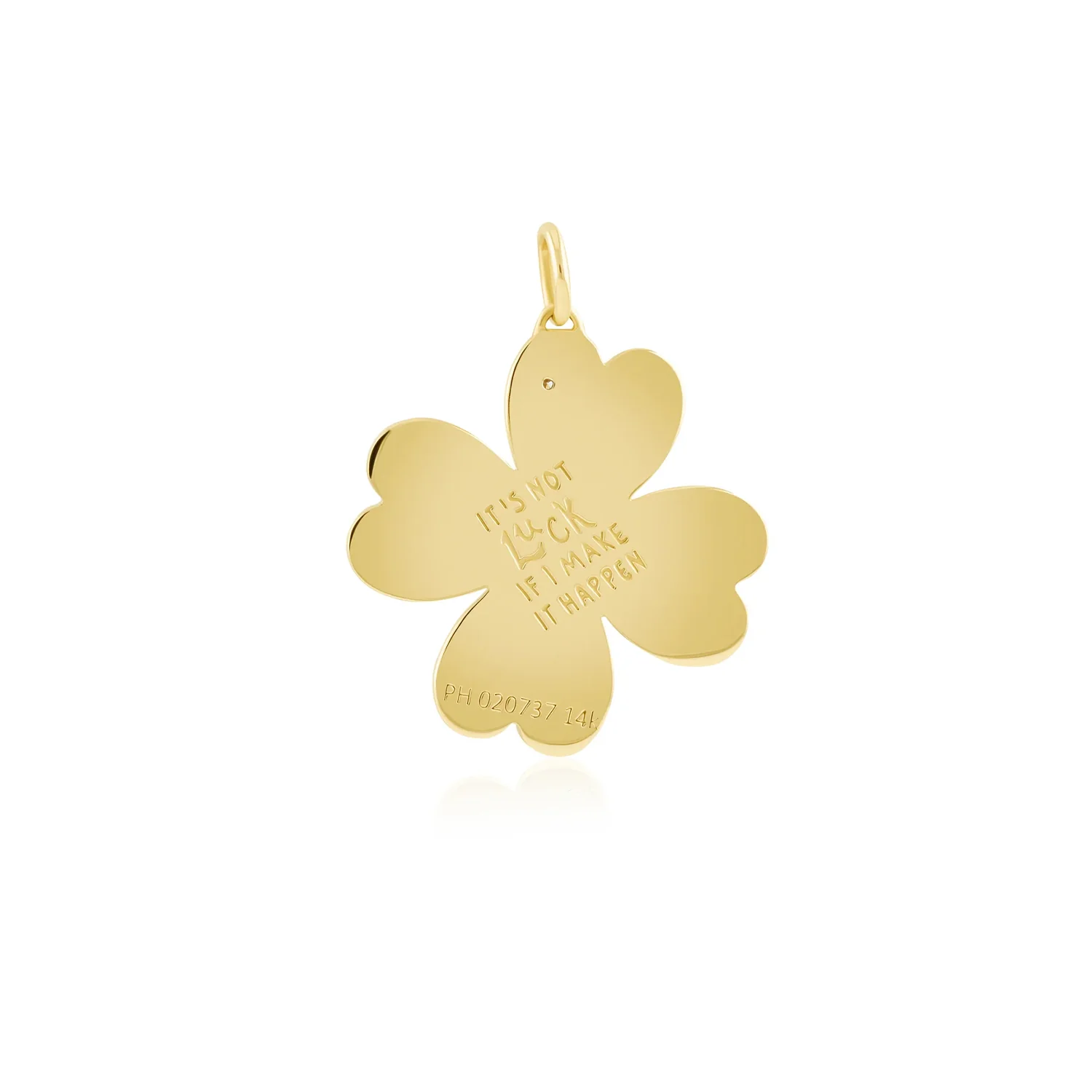 Phillips House 14K Diamond Kismet 4 Leaf Clover Pendant - Image 2
