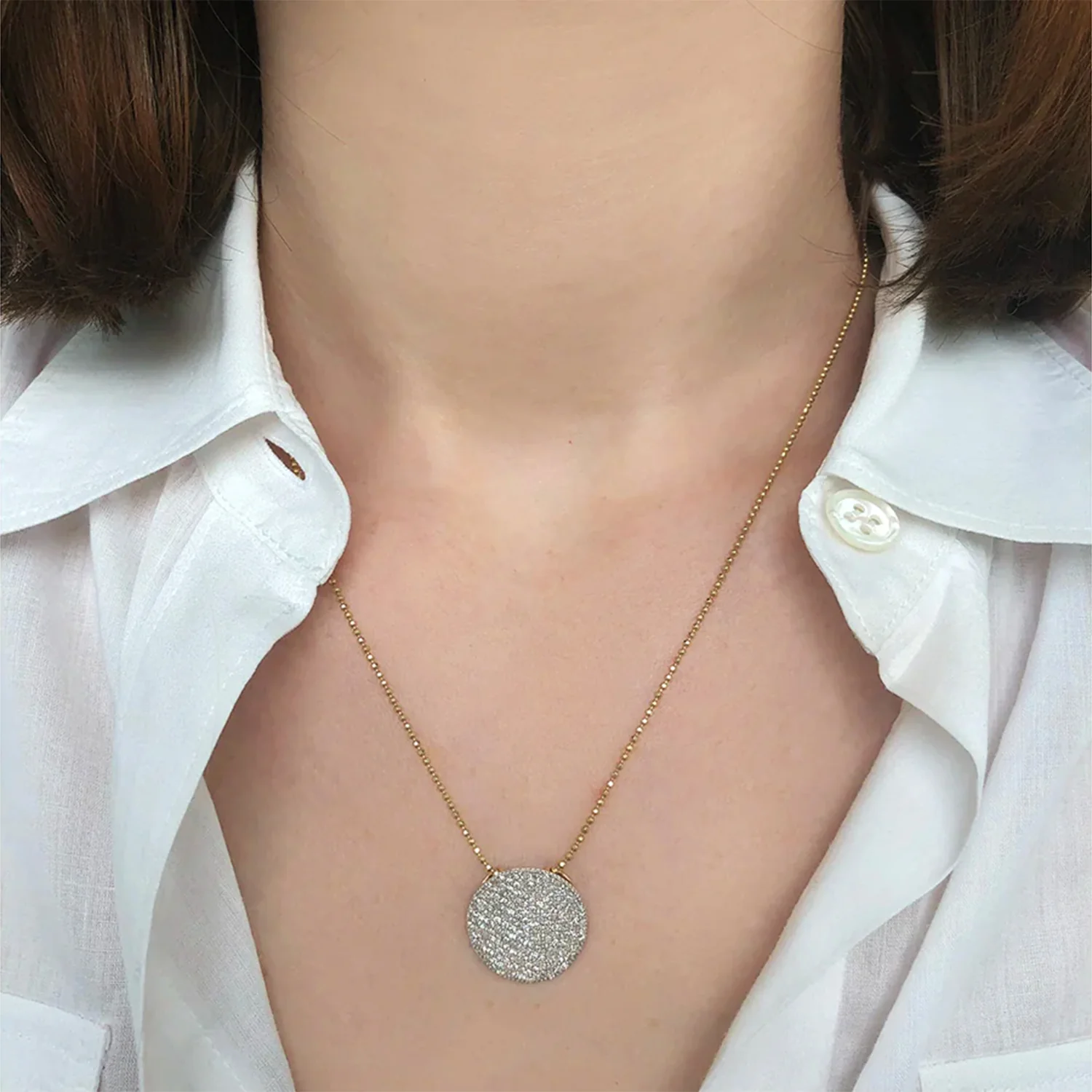 Phillips House 14K Diamond Large Infinity Necklace - Image 4