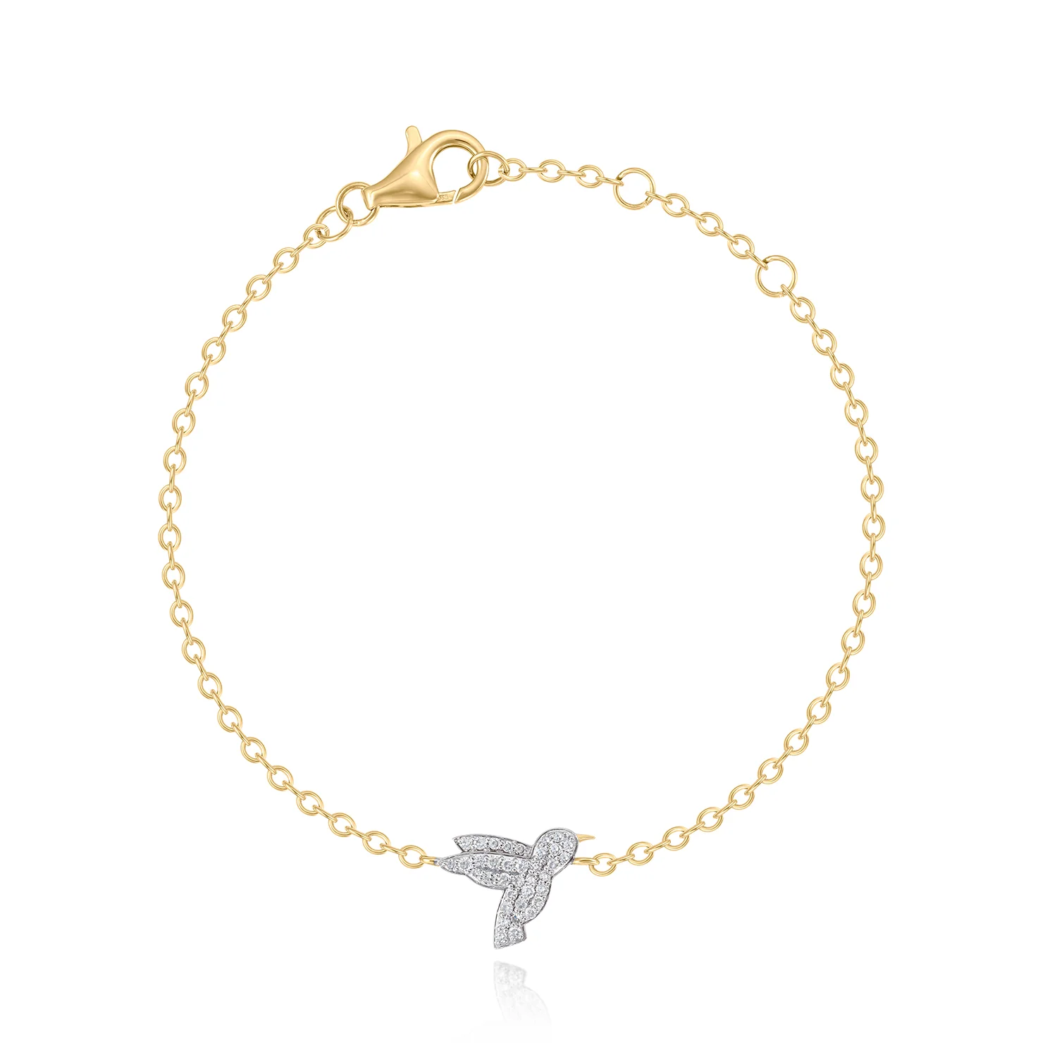 Phillips House 14K Diamond Mini Hummingbird Bracelet