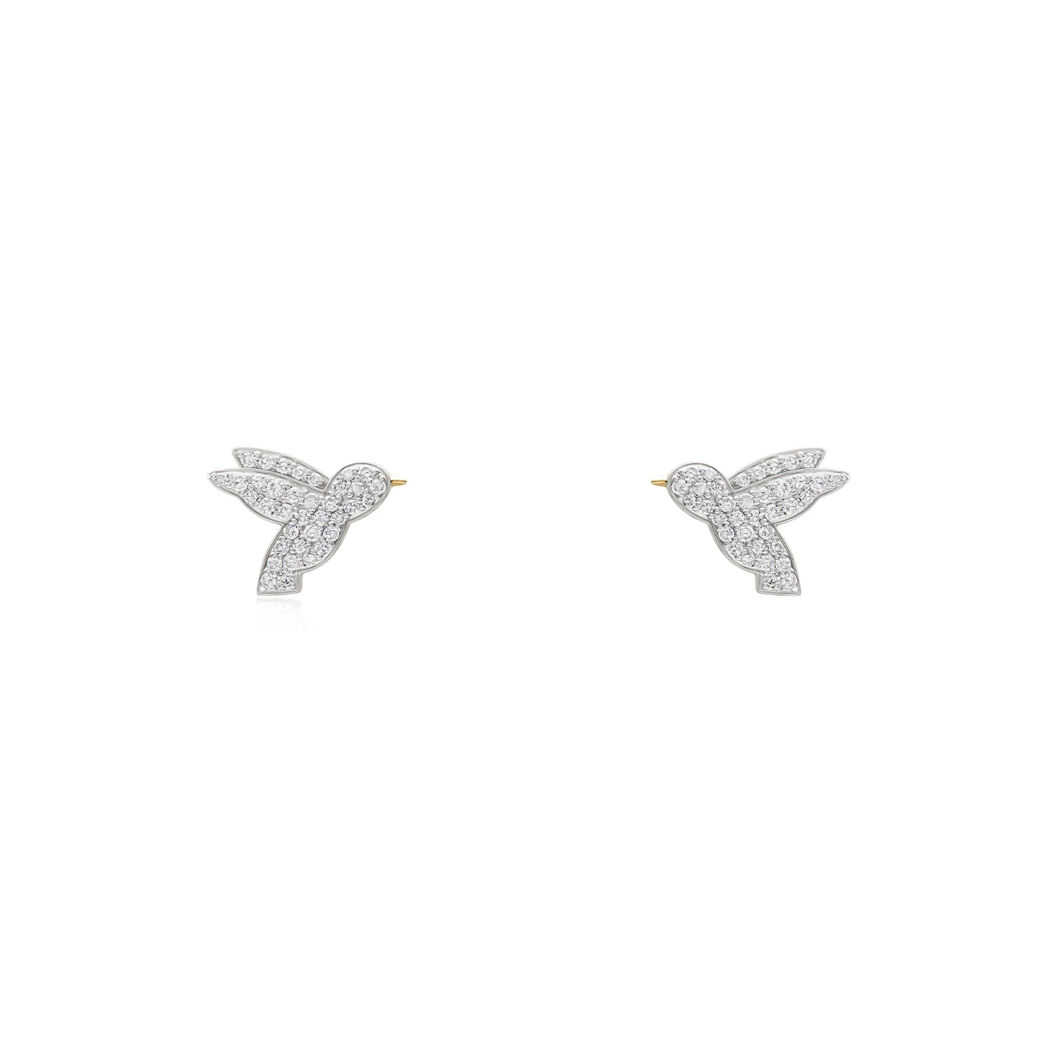 Phillips House 14K Diamond Petite Hummingbird Stud Earrings