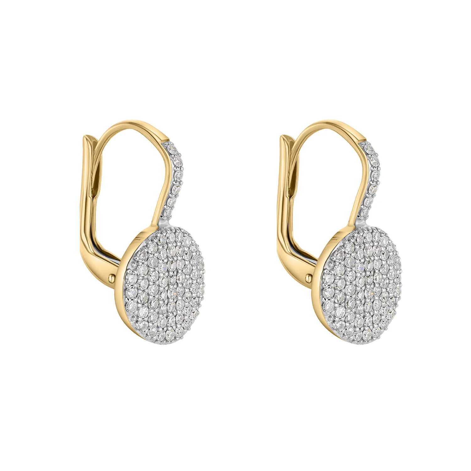 Phillips House 14K Diamond Petite Infinity Leverback Earrings - Image 2