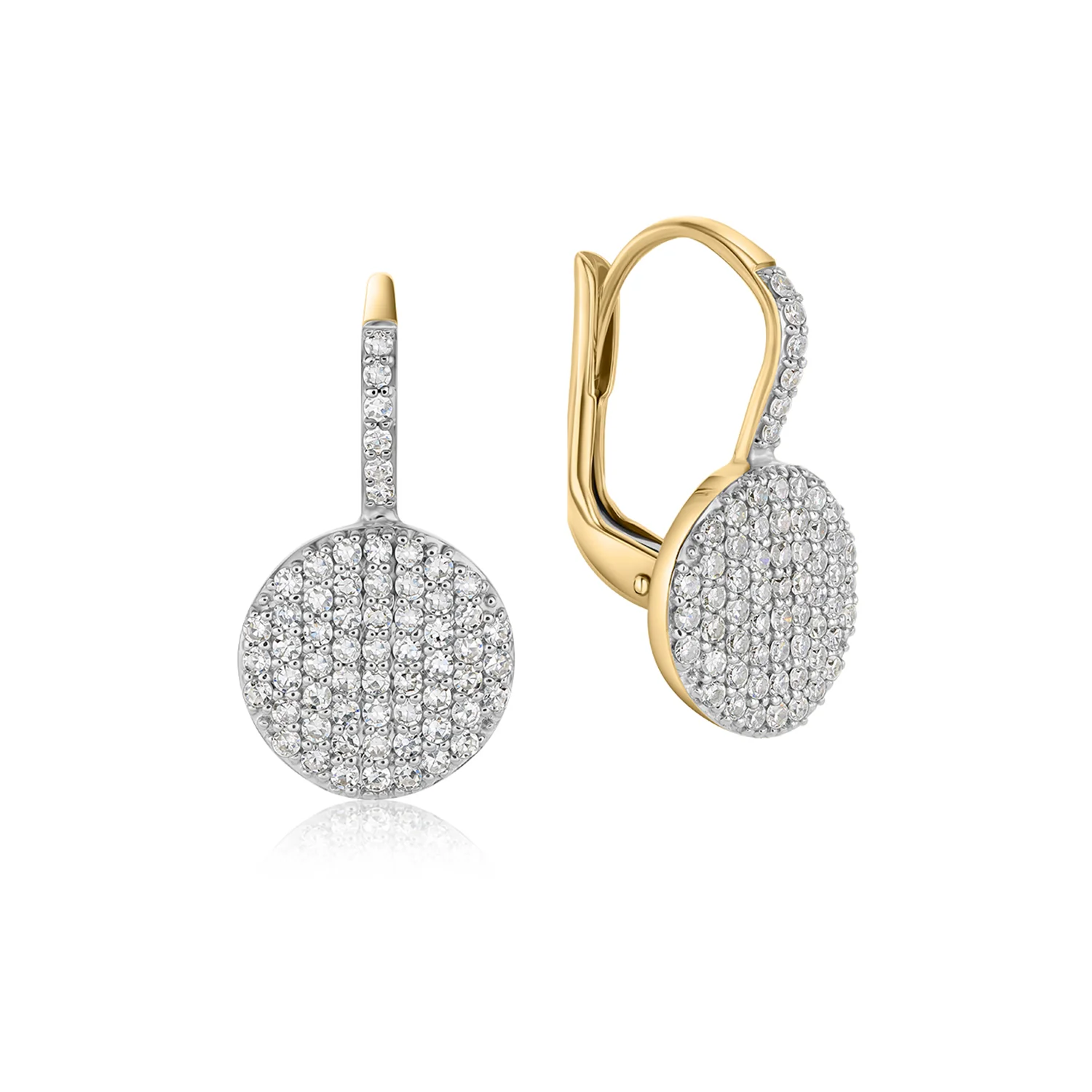 Phillips House 14K Diamond Petite Infinity Leverback Earrings - Image 3