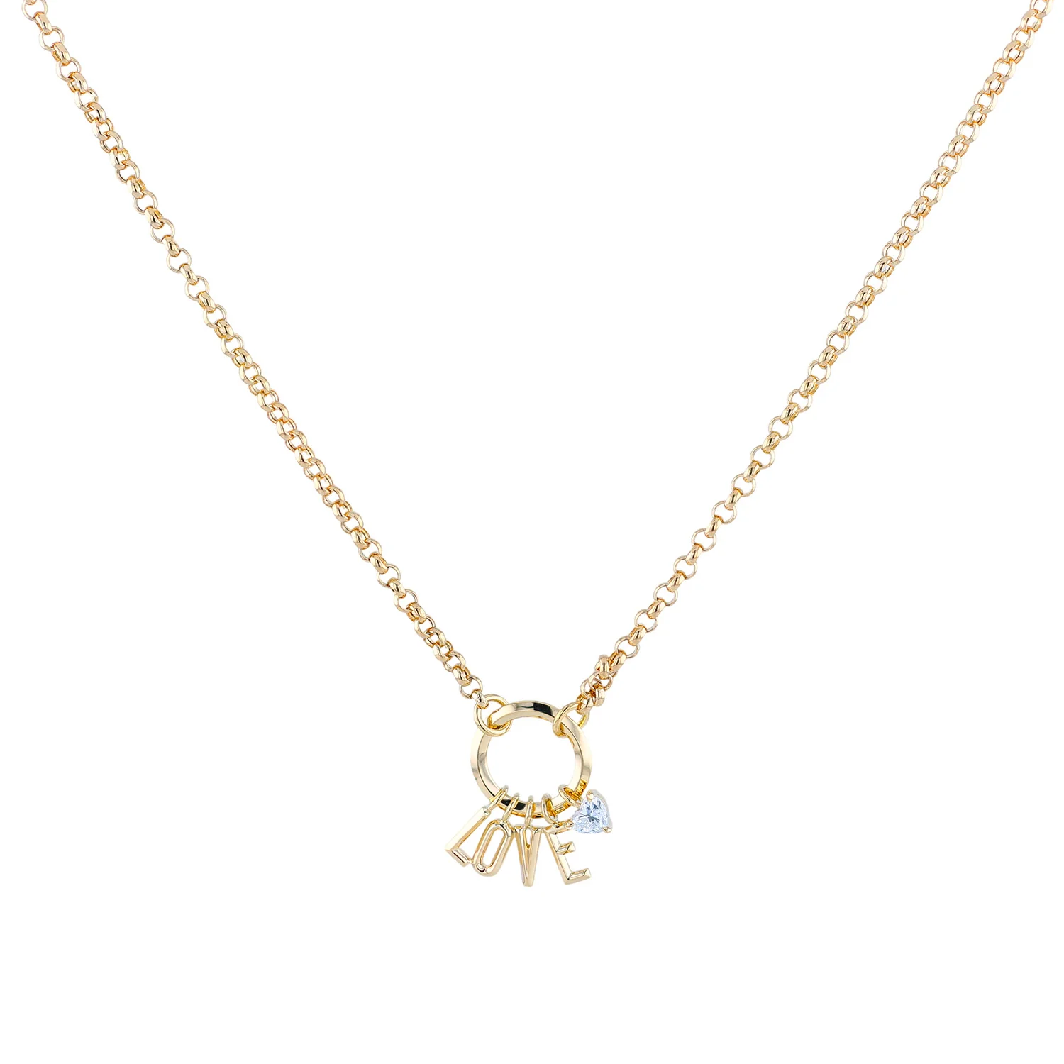 Phillips House 18K LOVE Heart Initial Diamond Necklace