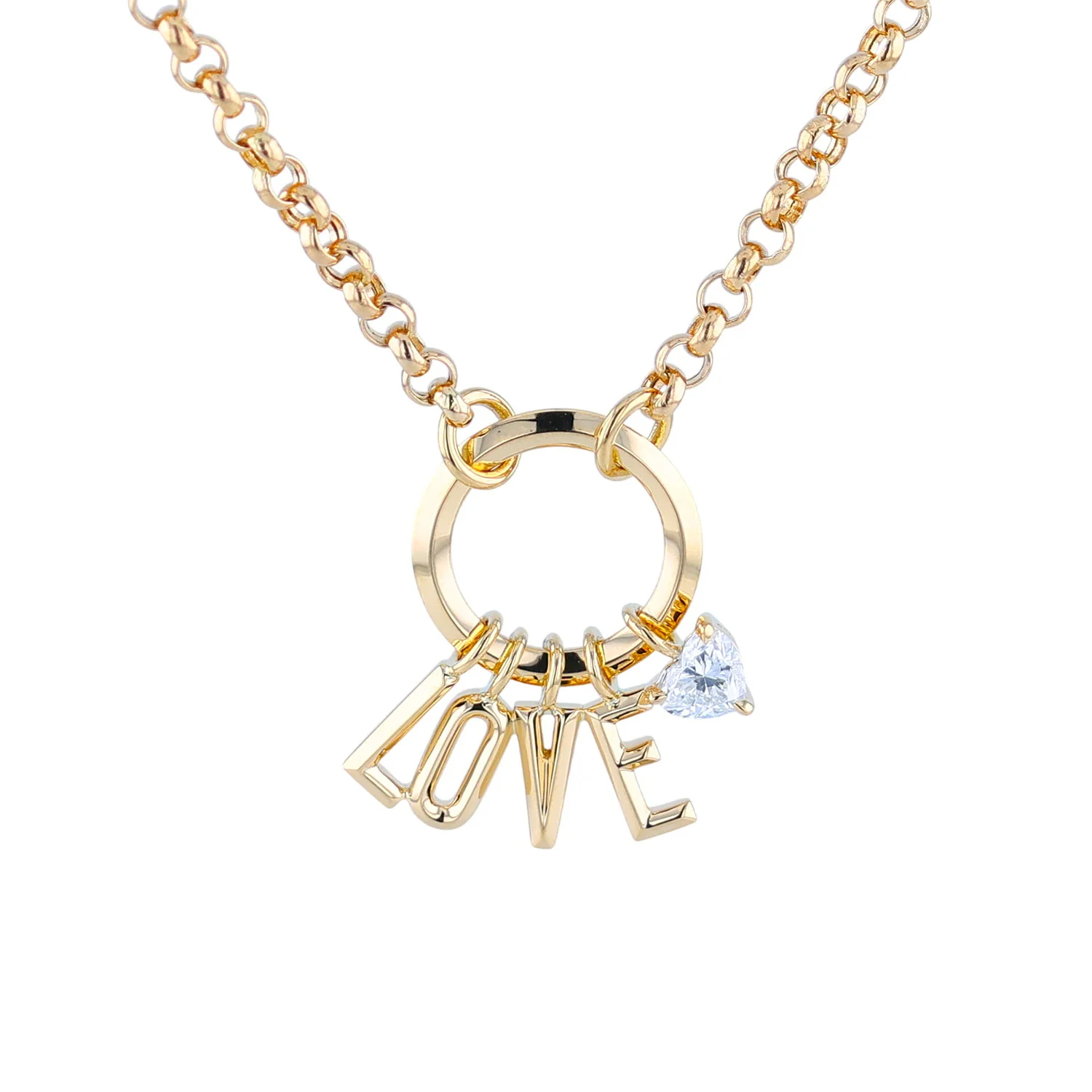 Phillips House 18K LOVE Heart Initial Diamond Necklace - Image 2