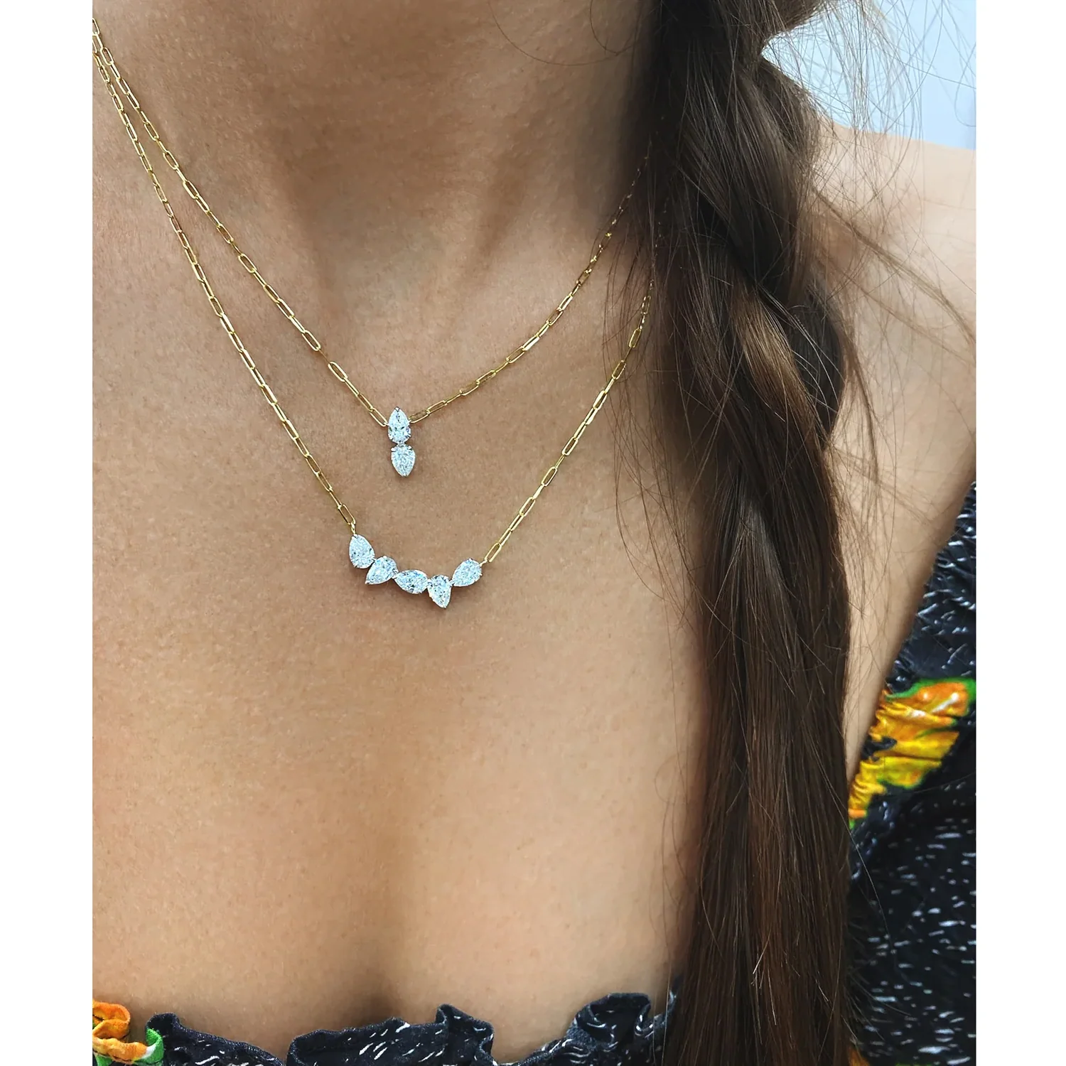 Phillips House Platinum & 18K Diamond Necklace - Image 2