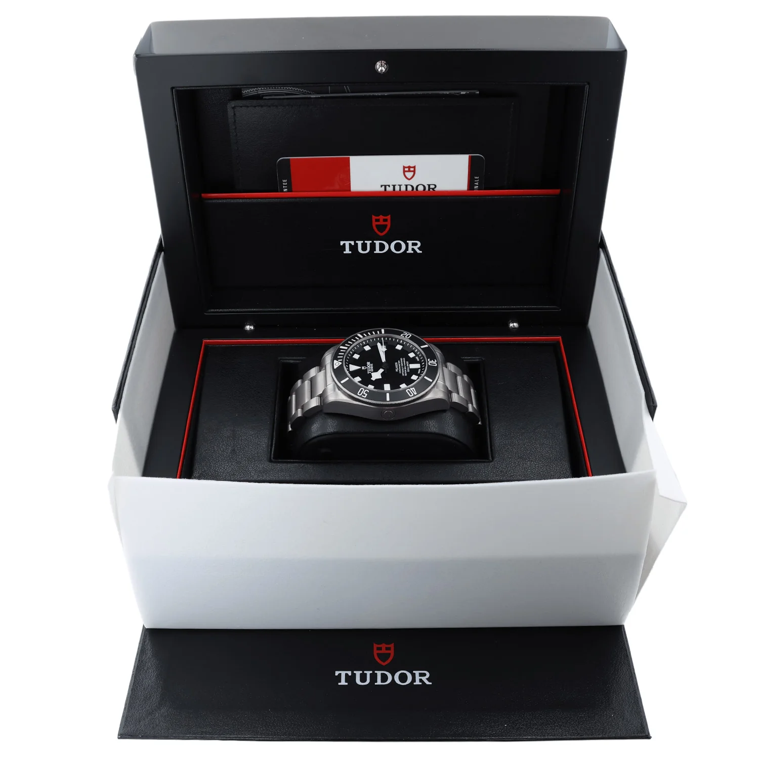 Pre-Owned 42mm Tudor Pelagos Diver Titanium Black Dial Bracelet + Rubber Strap - Image 6