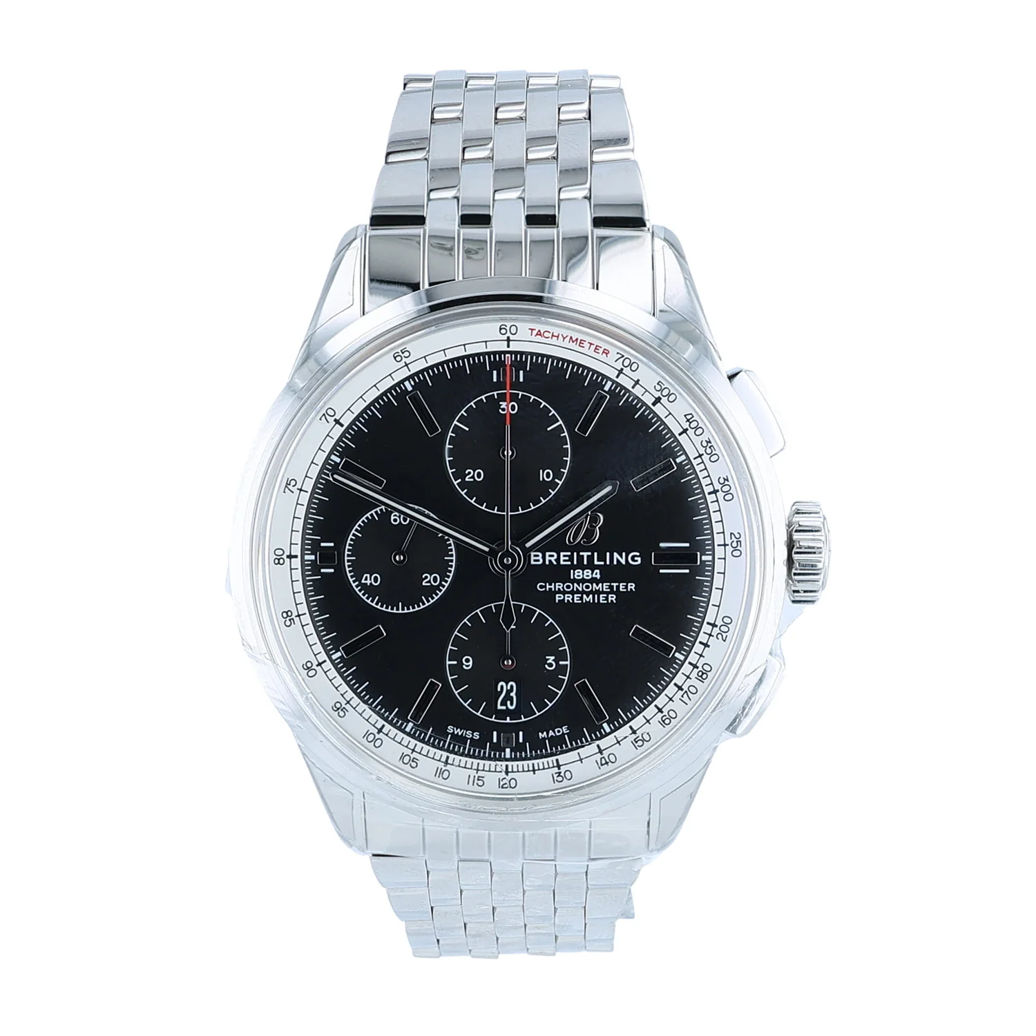 Pre-Owned Breitling 42mm Stainles Steel Premier Chronograp Bracelet
