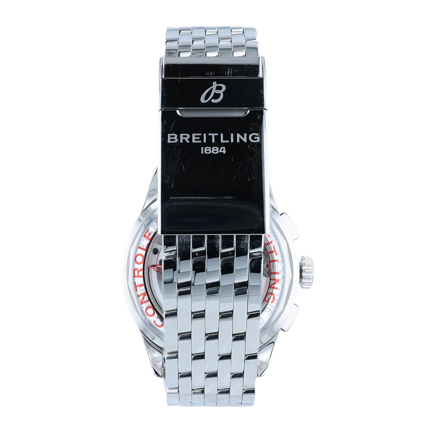 Pre-Owned Breitling 42mm Stainless Steel Premier B01 Chronograph Blue dial Bracelet - Image 2