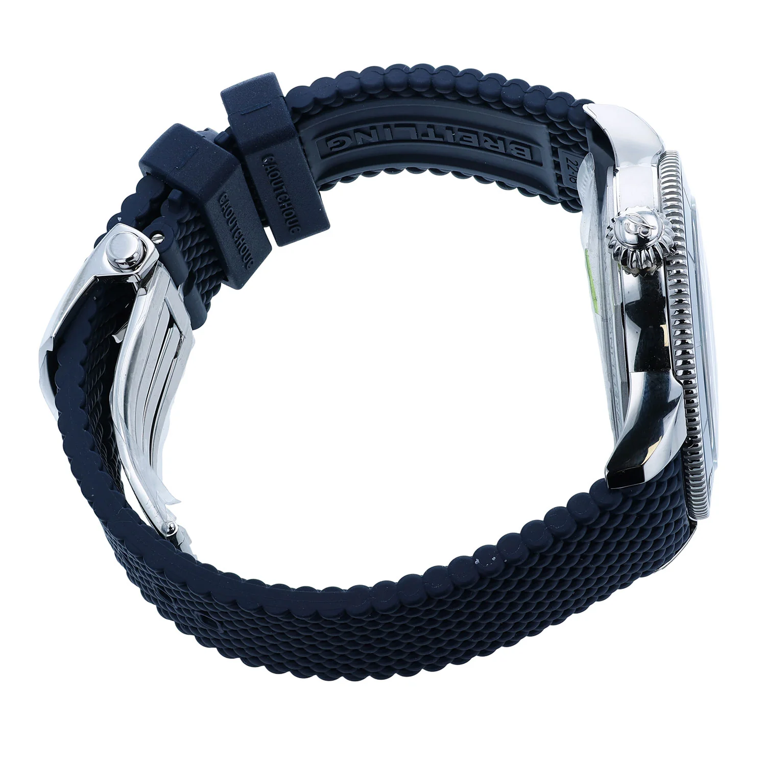Pre-Owned Breitling 42mm Stainless Steel SuperOcean Heritage B31 Blue Dial, Bezel and Rubber Strap Model AB3111 - Image 3