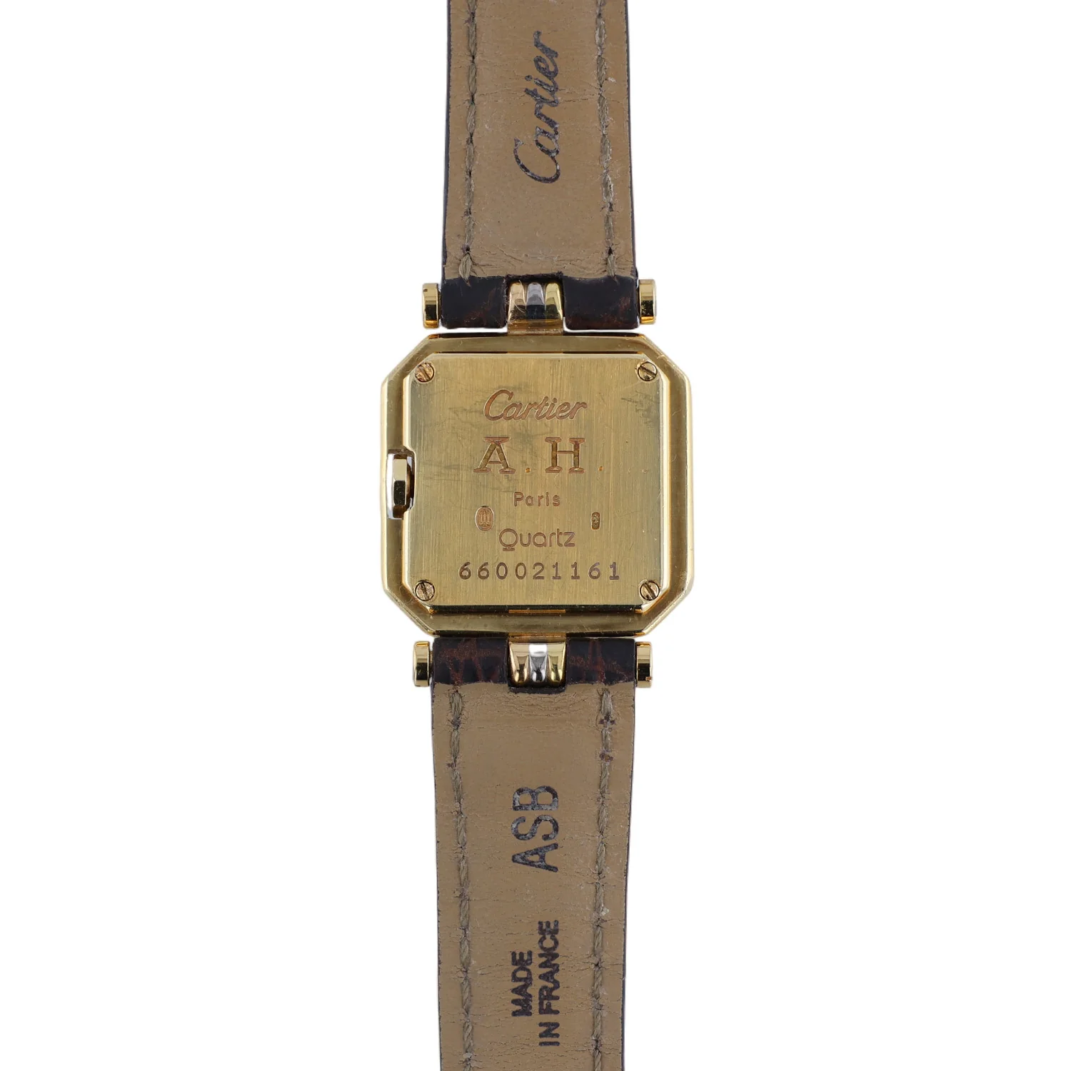 Pre-Owned Cartier 23mm 18KWYR Cartier Ceinture Trinity Belt - Small Quartz Leather Strap - Image 4
