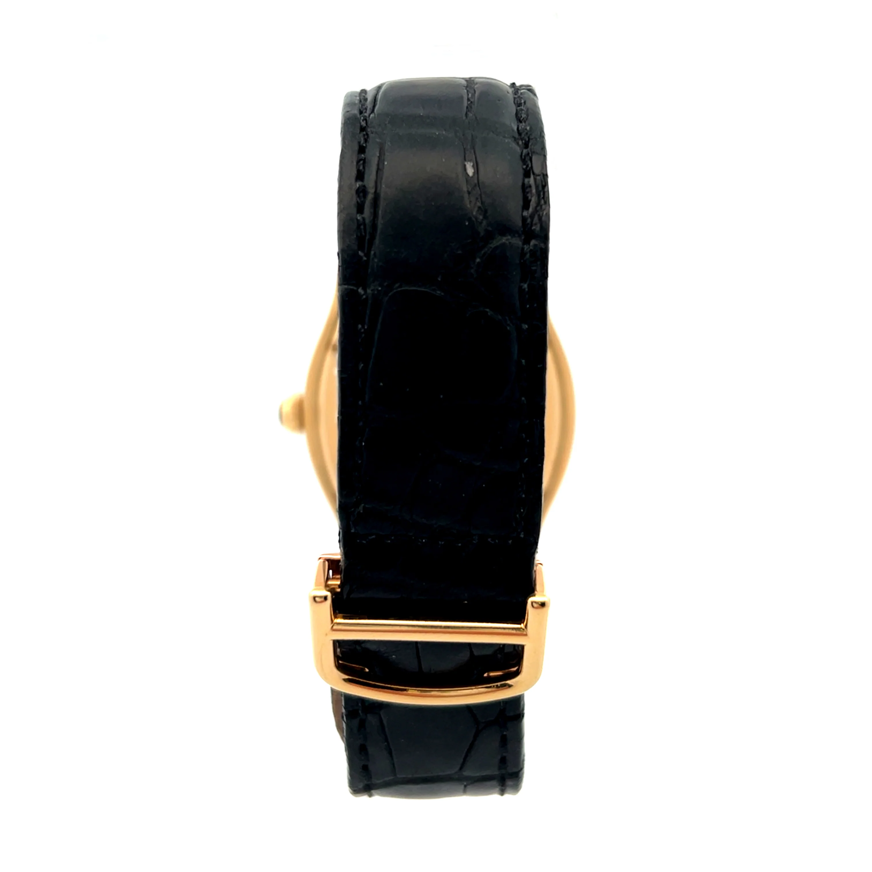 Pre-owned Cartier Tortue 2496D 29mm x 24mm Yellow Gold on Strap - 2006 - Image 3