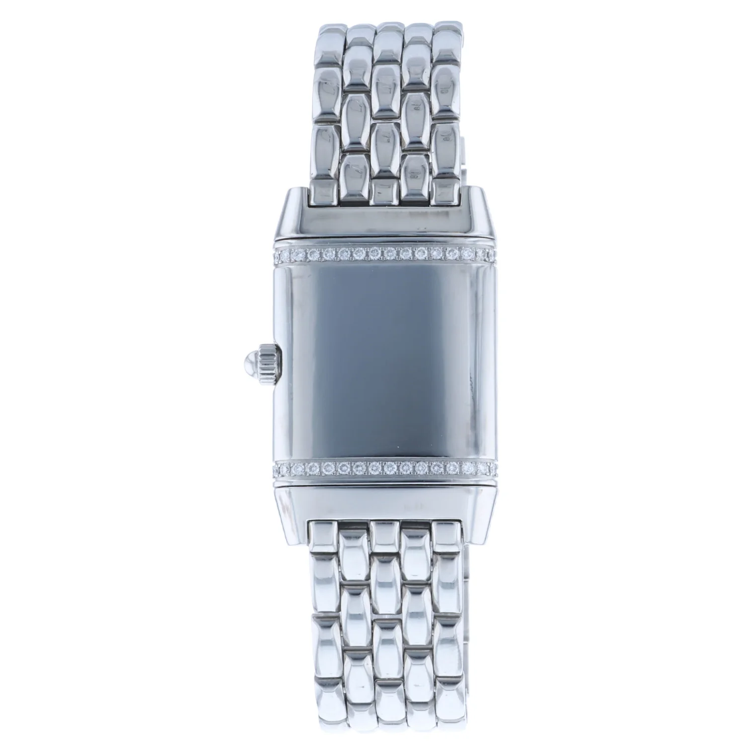 Pre-Owned JAEGER-LECOULTRE 38mm Stainless Steel Reverso MOP Diamond Dial Diamond Bezel Bracelet Quartz - Image 3