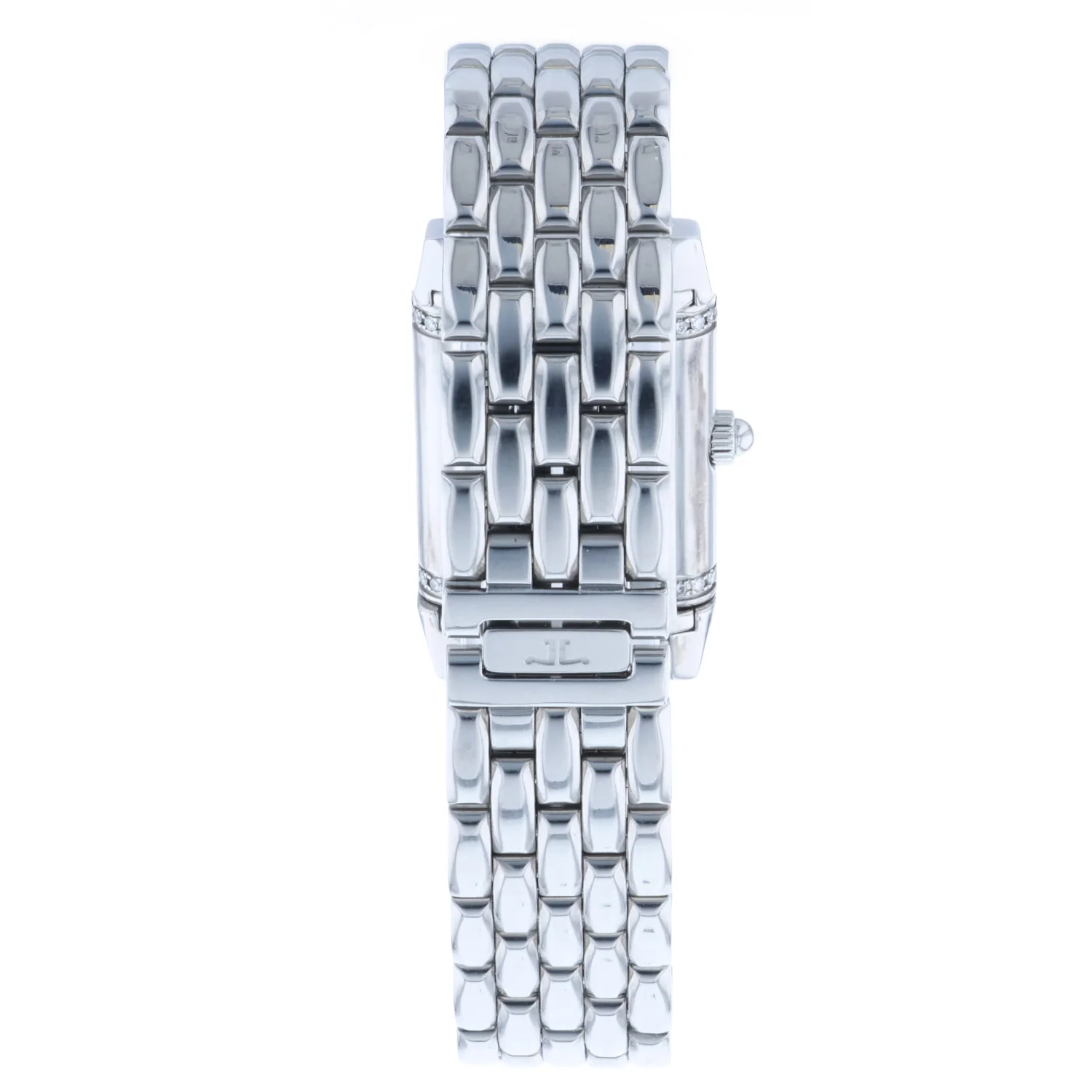 Pre-Owned JAEGER-LECOULTRE 38mm Stainless Steel Reverso MOP Diamond Dial Diamond Bezel Bracelet Quartz - Image 4