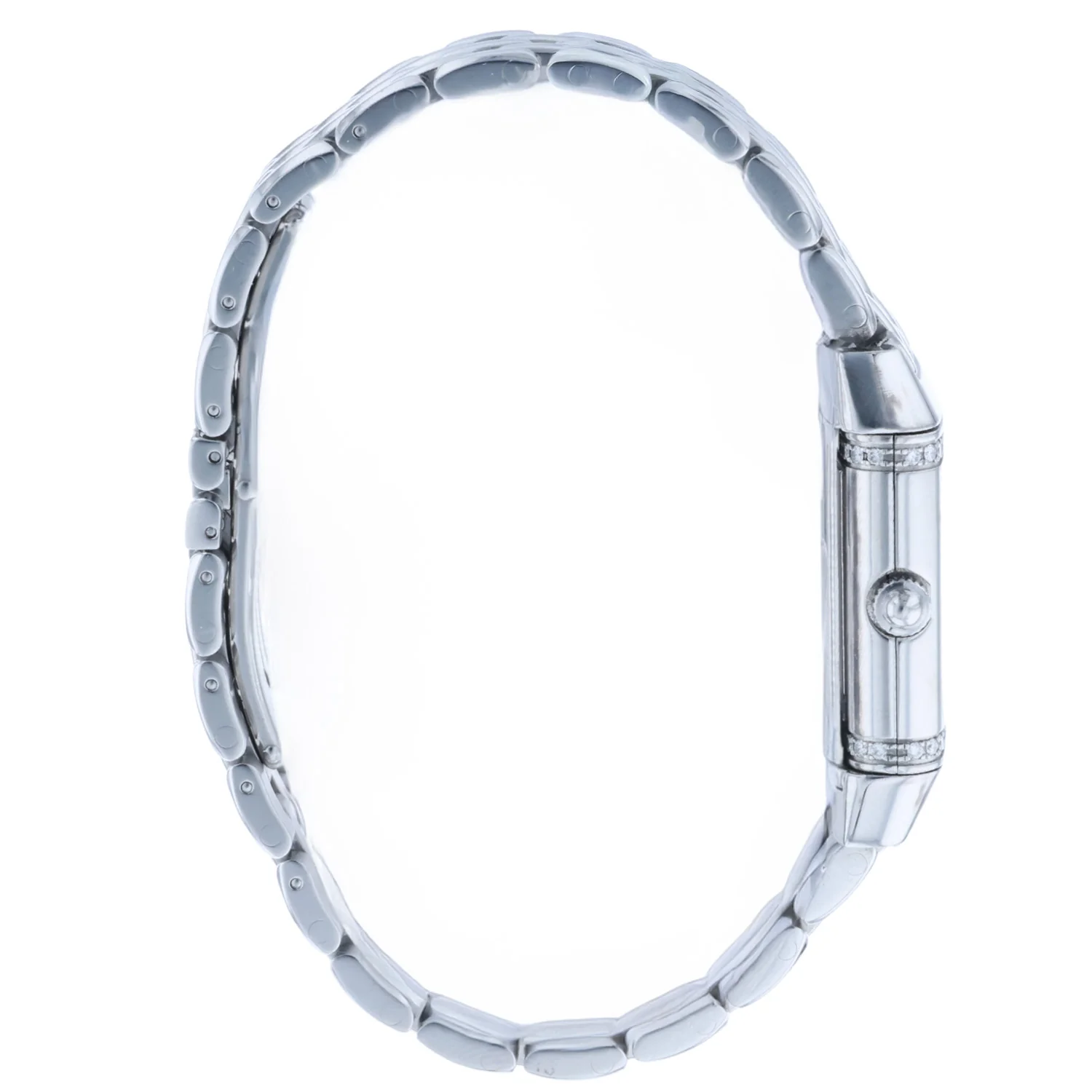 Pre-Owned JAEGER-LECOULTRE 38mm Stainless Steel Reverso MOP Diamond Dial Diamond Bezel Bracelet Quartz - Image 5