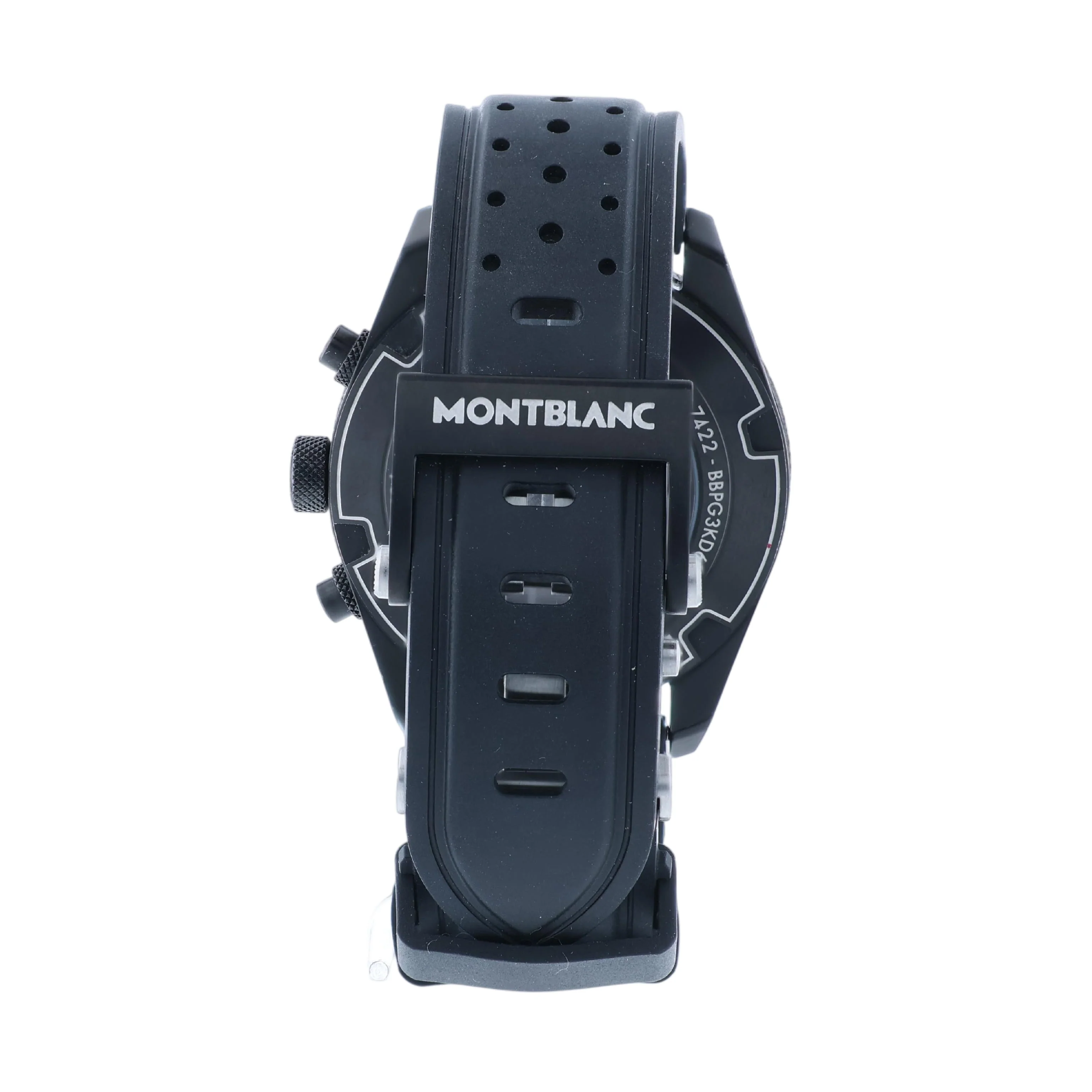 Pre-Owned Montblanc 43mm TimeWalker Chronograph GMT Black Strap Rubber Band - Image 4