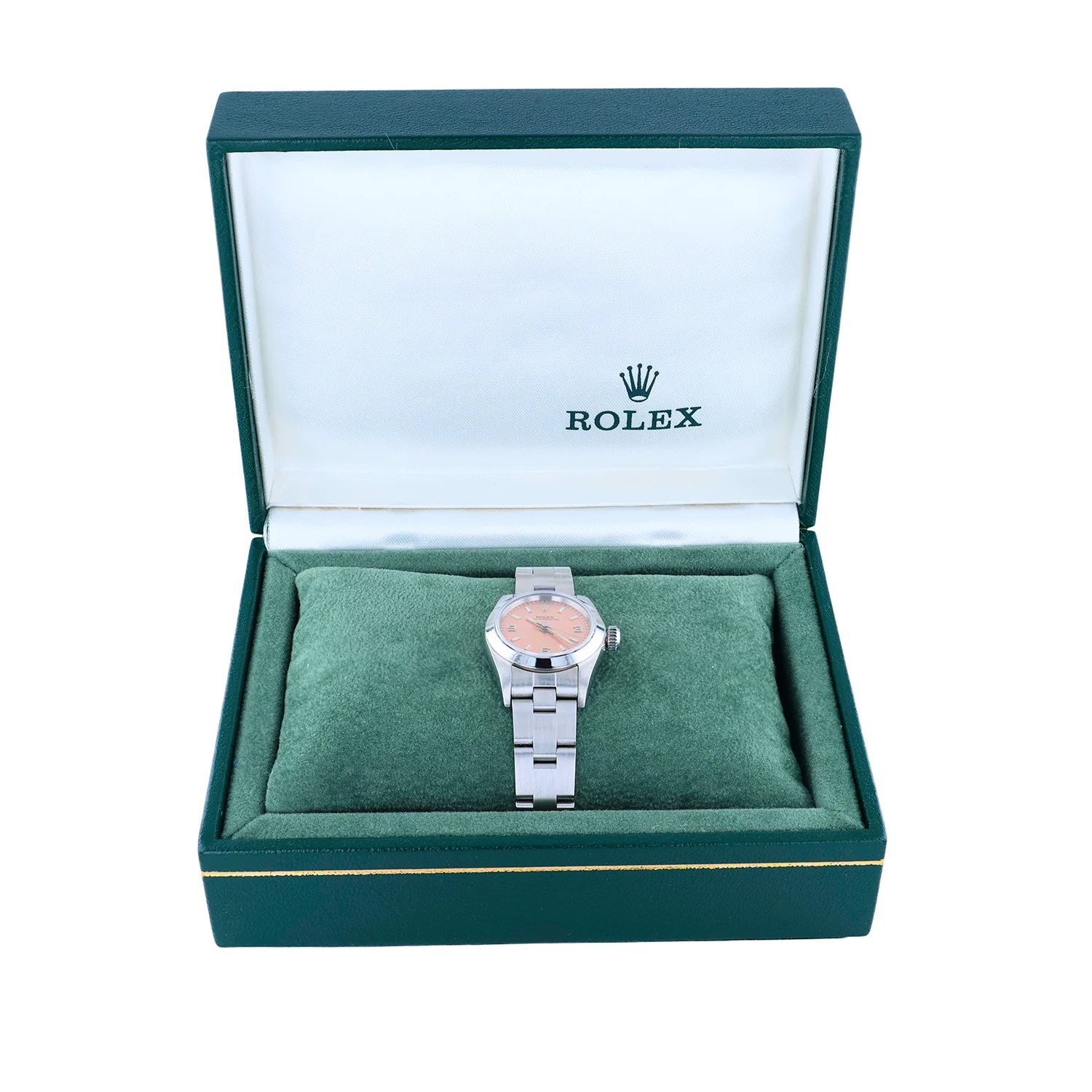 Pre-Owned Rolex 24mm Stainless Steel Oyster Perpetual Model 67180 - Image 3