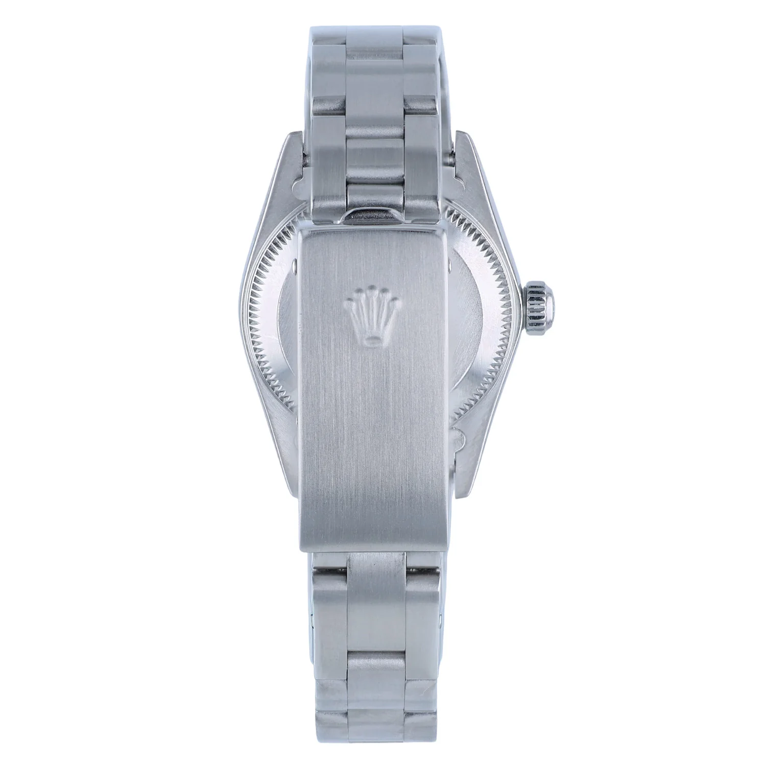 Pre-Owned Rolex 24mm Stainless Steel Oyster Perpetual White Roman Dial Oyster Bracelet Model 76080 - Image 2
