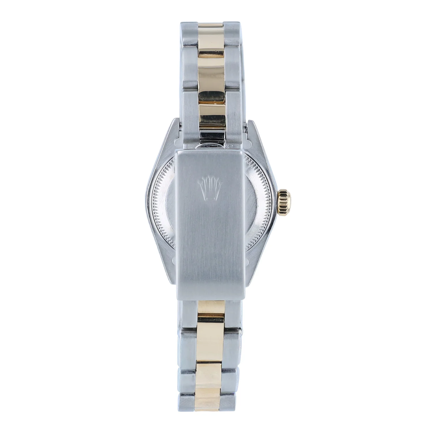 Pre-Owned Rolex 26mm Datejust Stainless Steel and Yellow Gold Black Dial Oyster Bracelet Model 69163 - Image 2