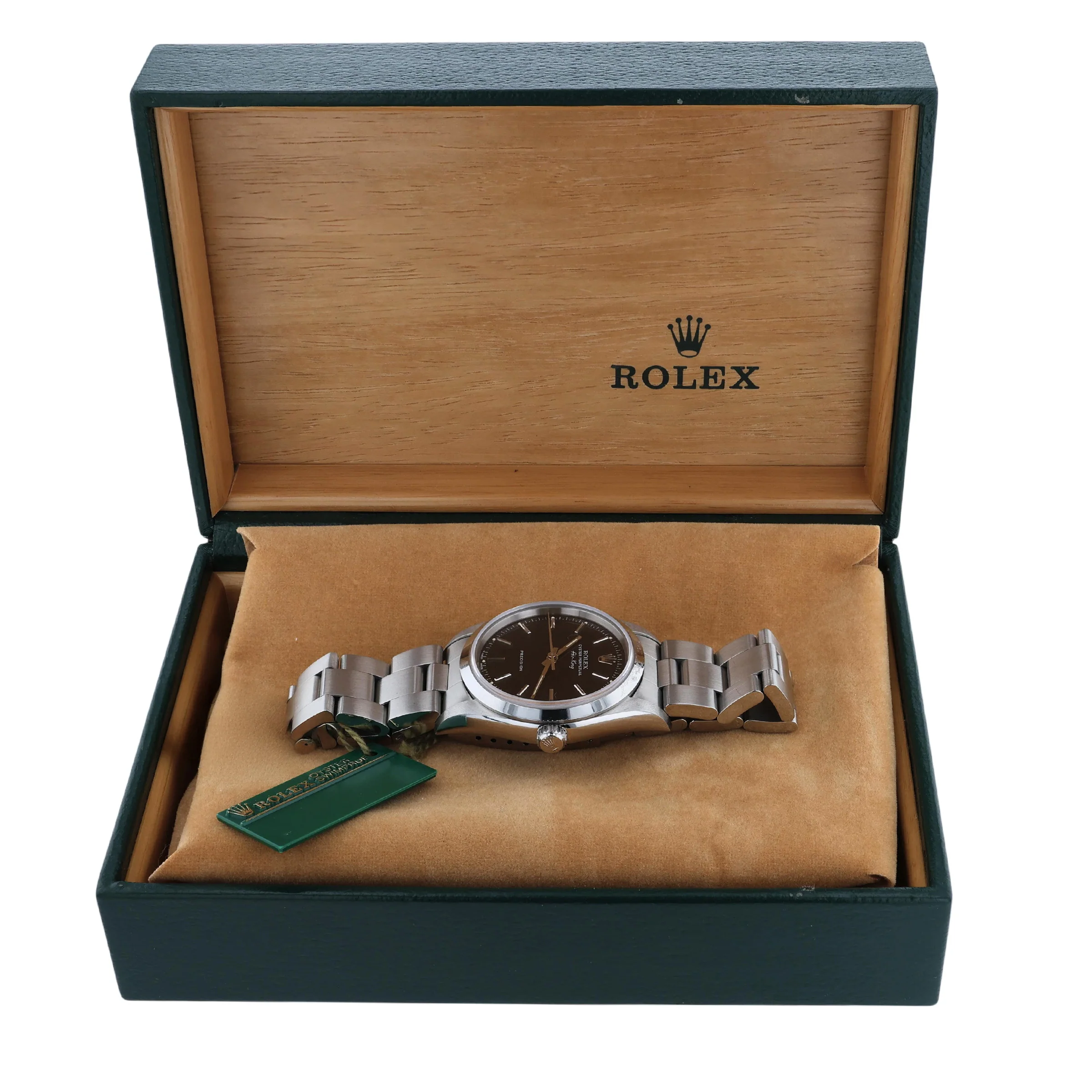 Pre-Owned Rolex 34mm Stainless Steel Air-King Brac - Image 4