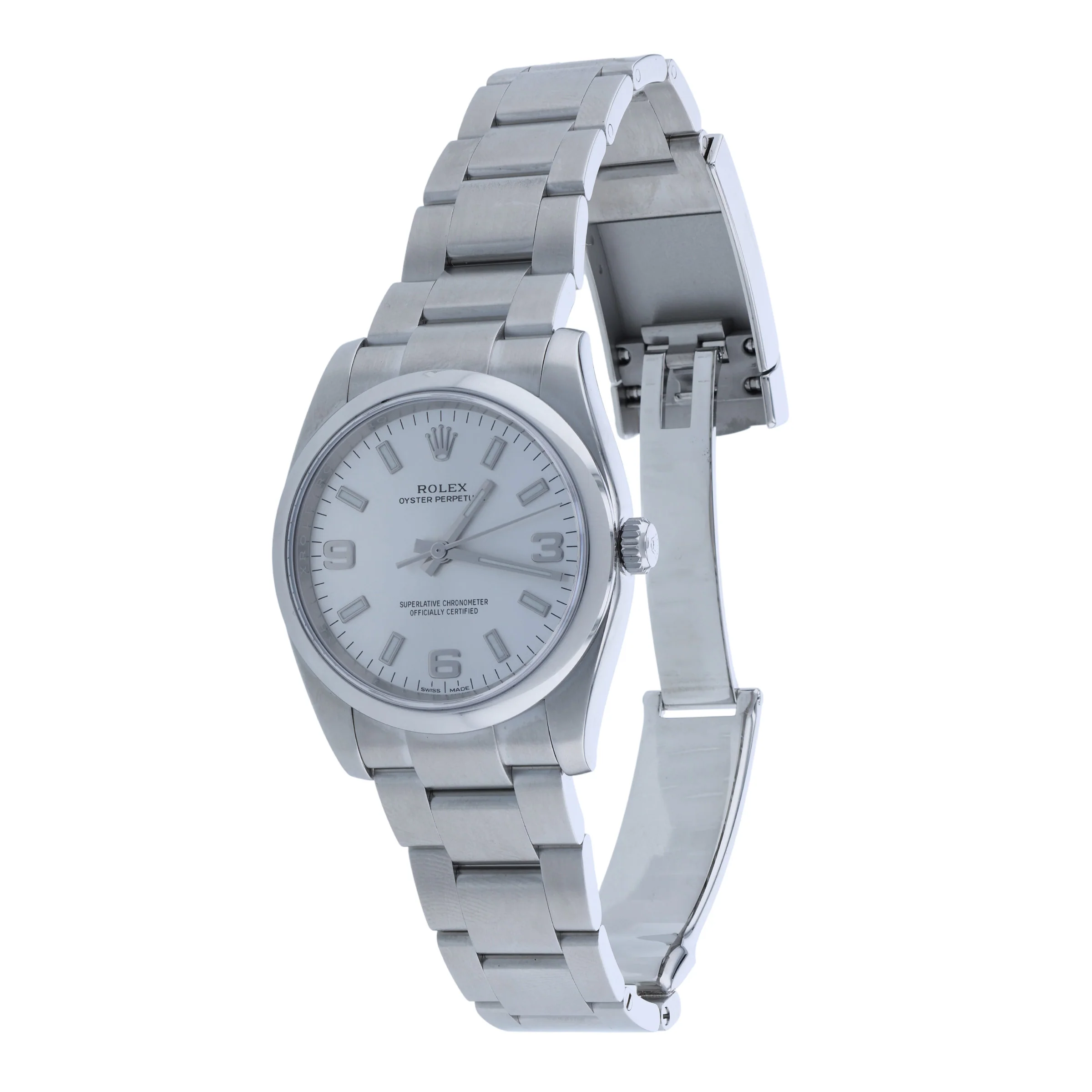 Pre-Owned Rolex 34mm Stainless Steel Oyster Perpet - Image 2
