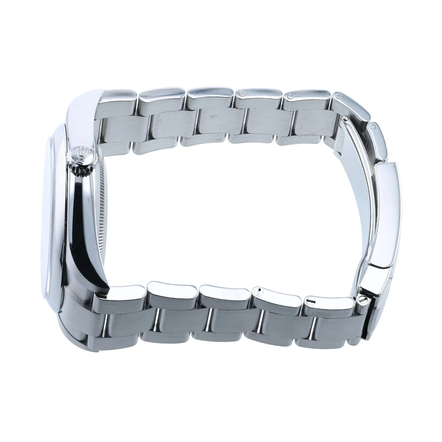 Pre-Owned Rolex 39mm Stainless Steel Oyster Perpetual Dark Rhodium (Discontinued) dial Oyster Bracelet Model 114300 - Image 3