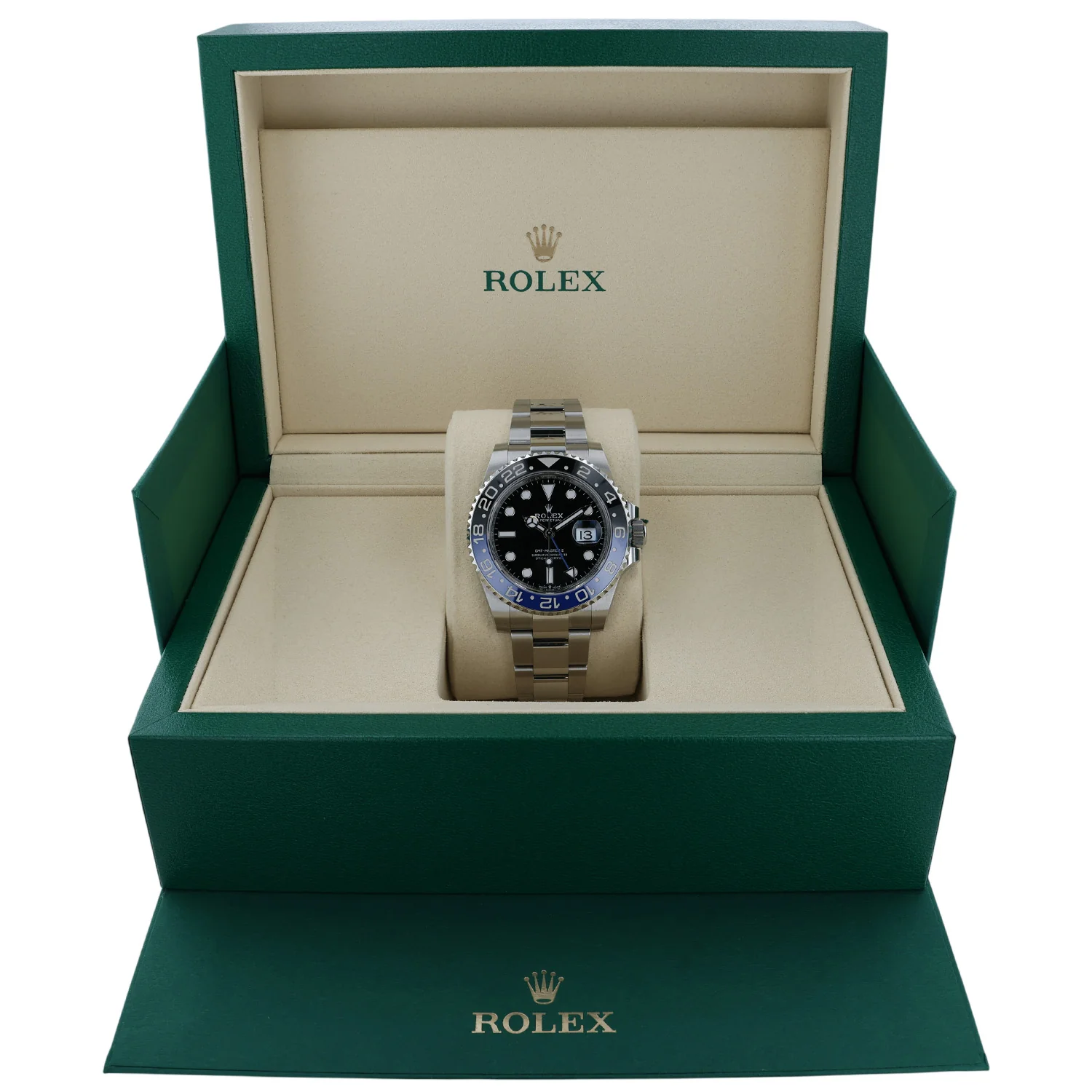 Pre-Owned Rolex 40mm Stainless Steel GMT "BATMAN" Oyster Bracelet Model 126710BLNR 02/2026 - Image 6