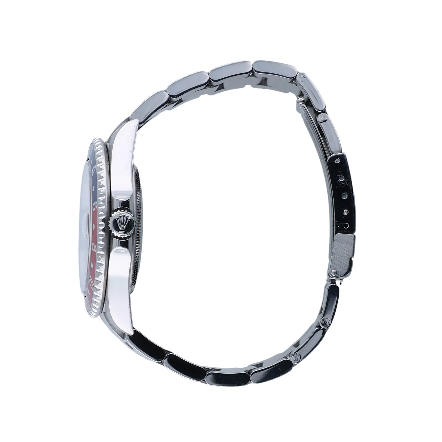 Pre-Owned Rolex 40MM Stainless Steel GMT II "Pepsi" Oyster Bracelet Model 16710 - Image 3