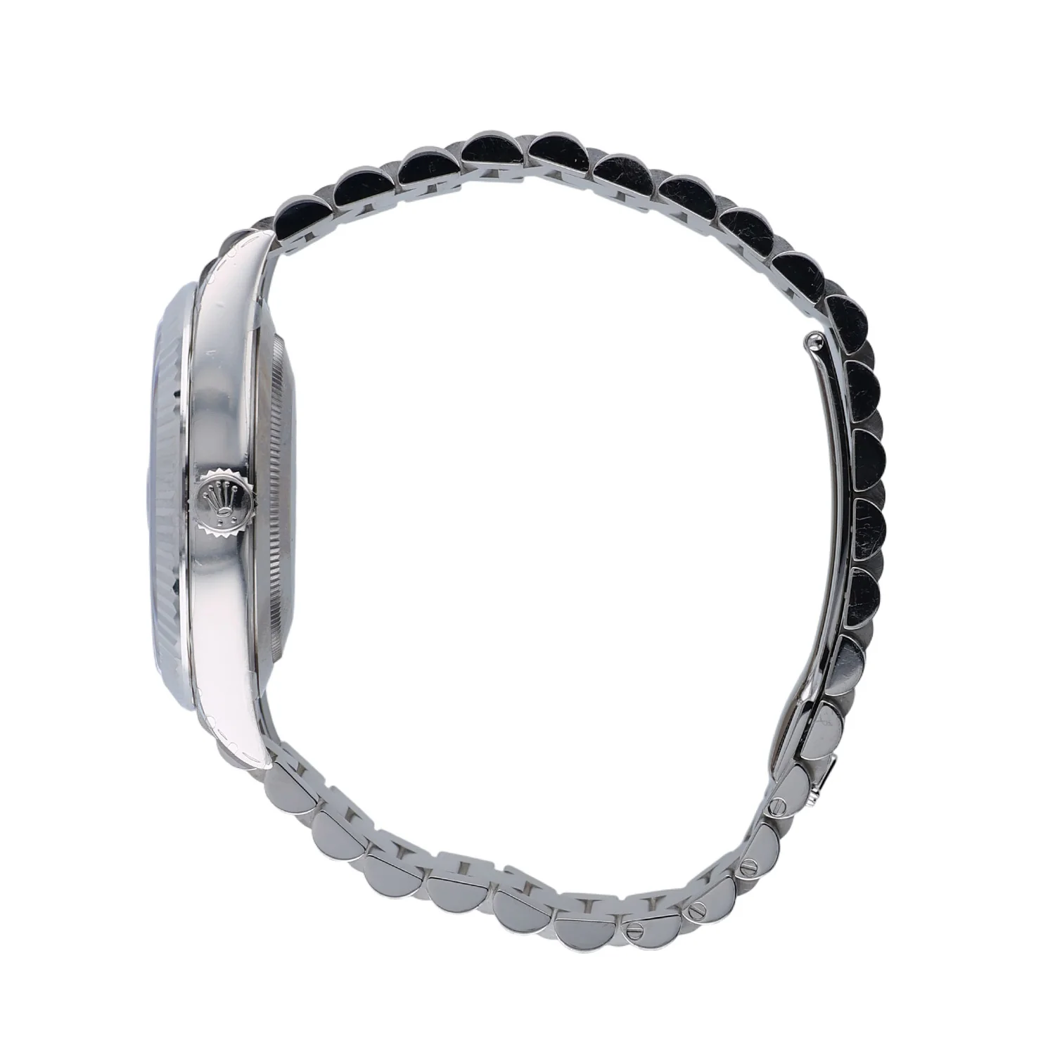 Pre-Owned Rolex 40mm WG Day-Date Dark RhodiumStripe Motif President Bracelet Model 228239 - Image 3