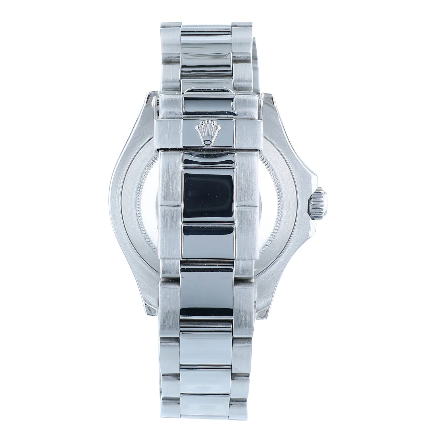 Pre-Owned Rolex 40mm Yachtmaster Stainless Steel Platinum Silver Sunburst dial Oyster Bracelet Model 16622 - Image 2