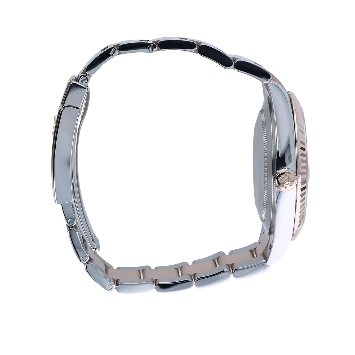 Pre-Owned Rolex 41mmStainless Steel and Everose Datejust Wimbledom dial Oyster Bracelet Model 126331 - Image 3