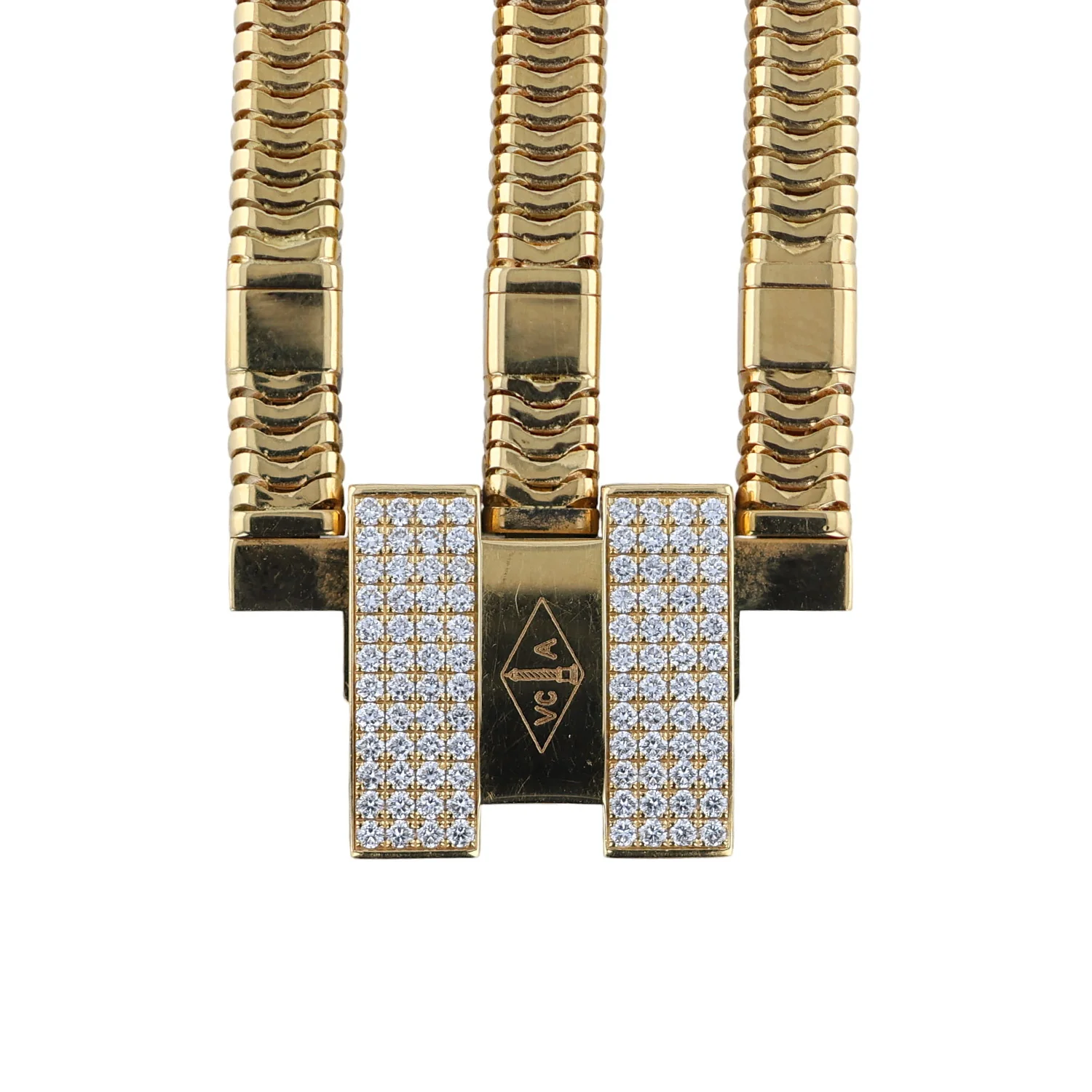 Pre-Owned Van Cleef & Arpels 18 Yellow Gold Diamond Bezel and Dial Cadenas Quartz - Image 3