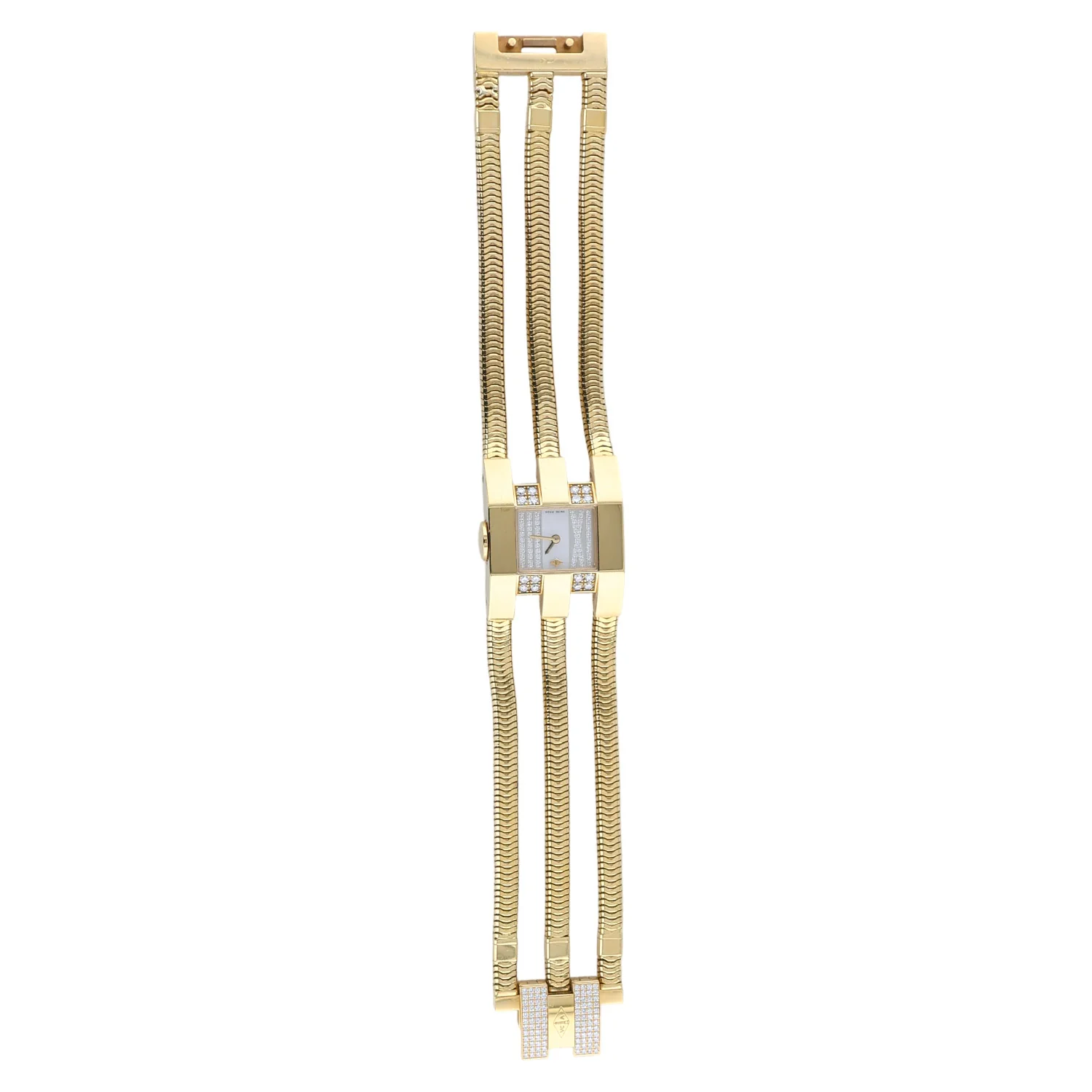 Pre-Owned Van Cleef & Arpels 18 Yellow Gold Diamond Bezel and Dial Cadenas Quartz - Image 4