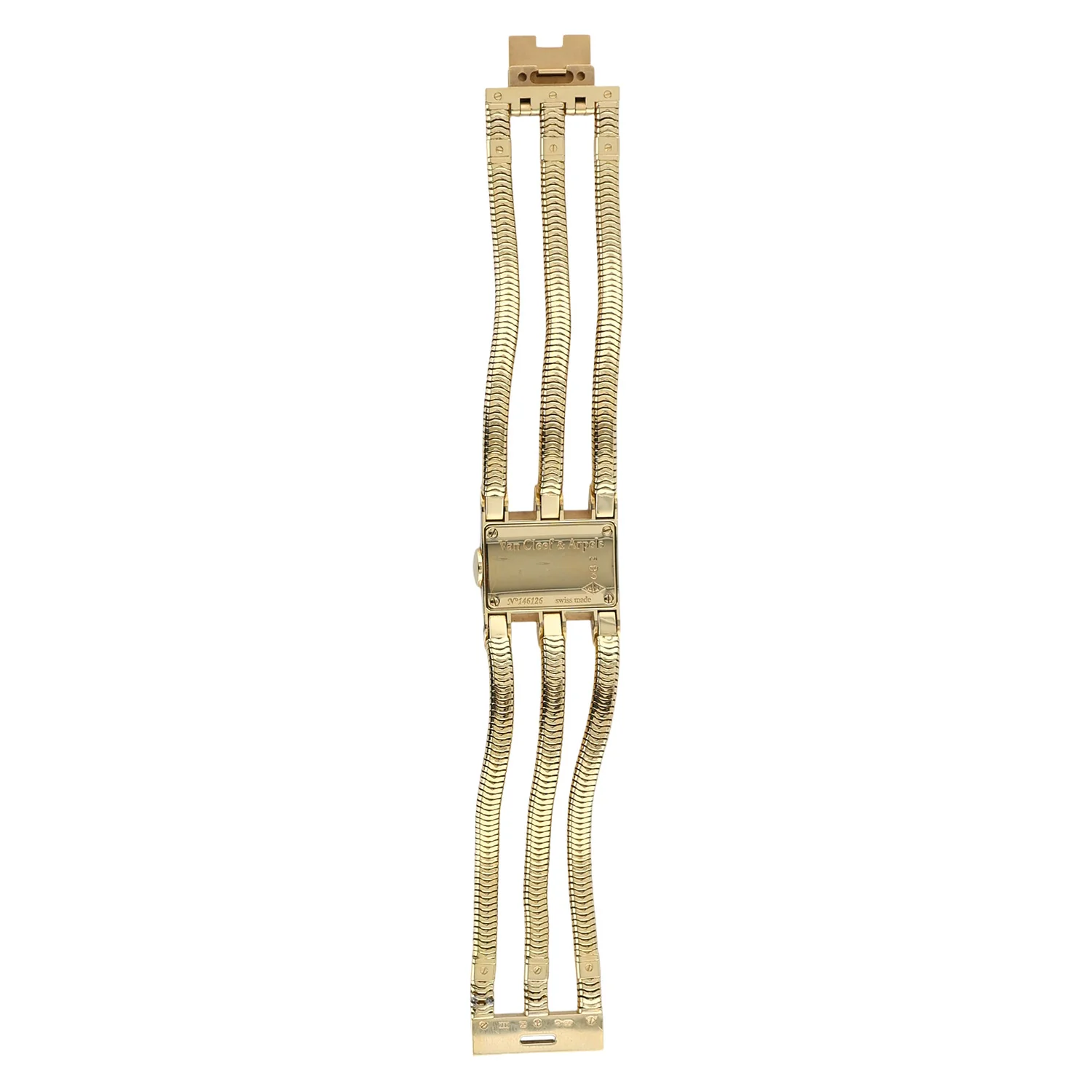 Pre-Owned Van Cleef & Arpels 18 Yellow Gold Diamond Bezel and Dial Cadenas Quartz - Image 5
