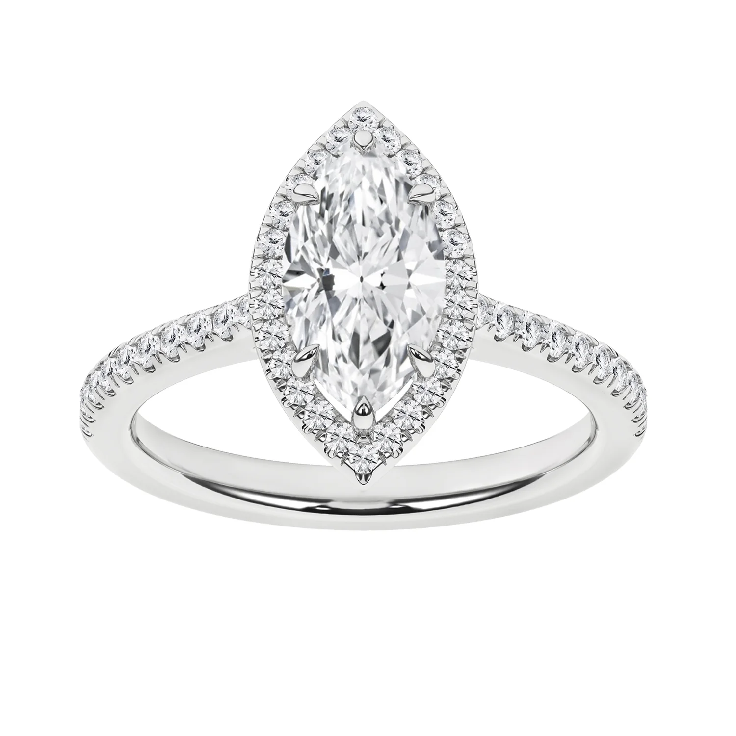 Rêvelation 14K 1.84 CTW Lab Grown Diamond Halo Engagement Ring