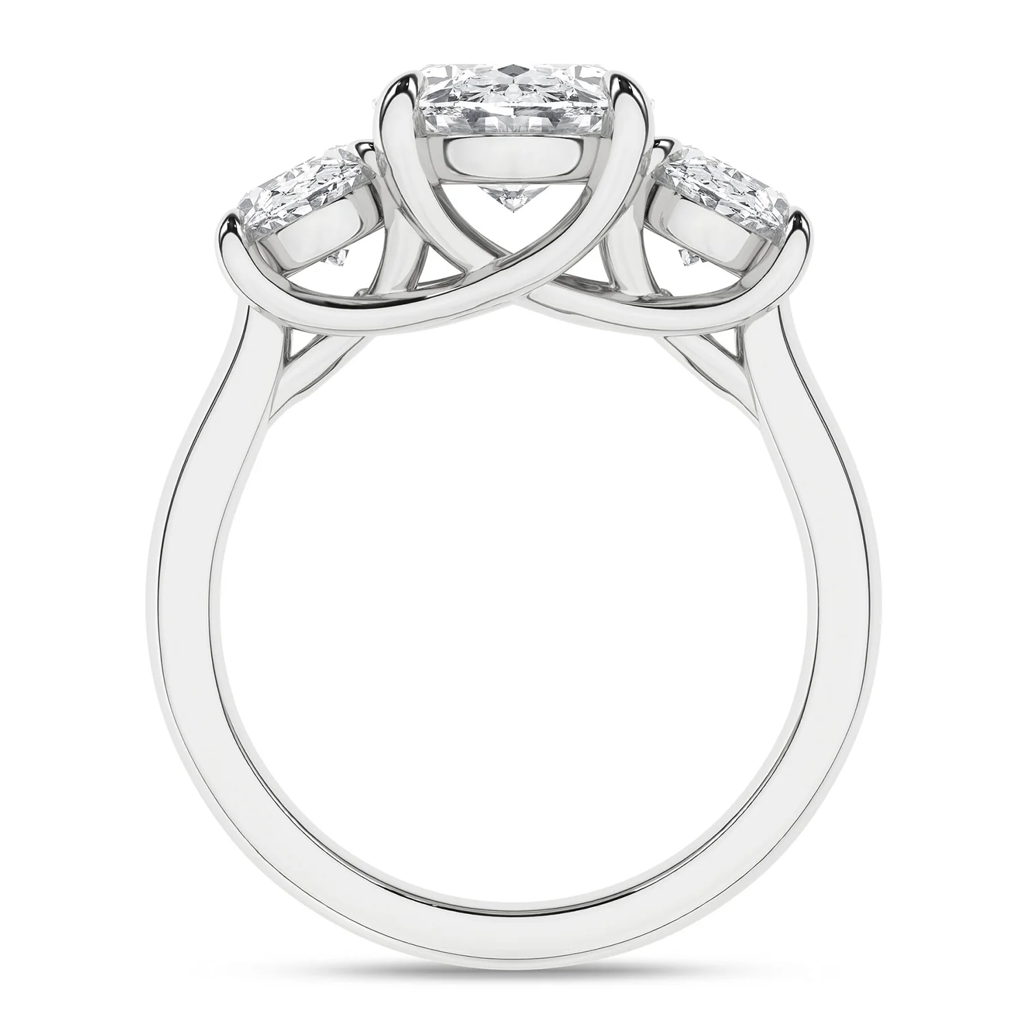 Rêvelation 14K 5.09 CTW Lab Grown Diamond Three-Stone Ring - Image 2