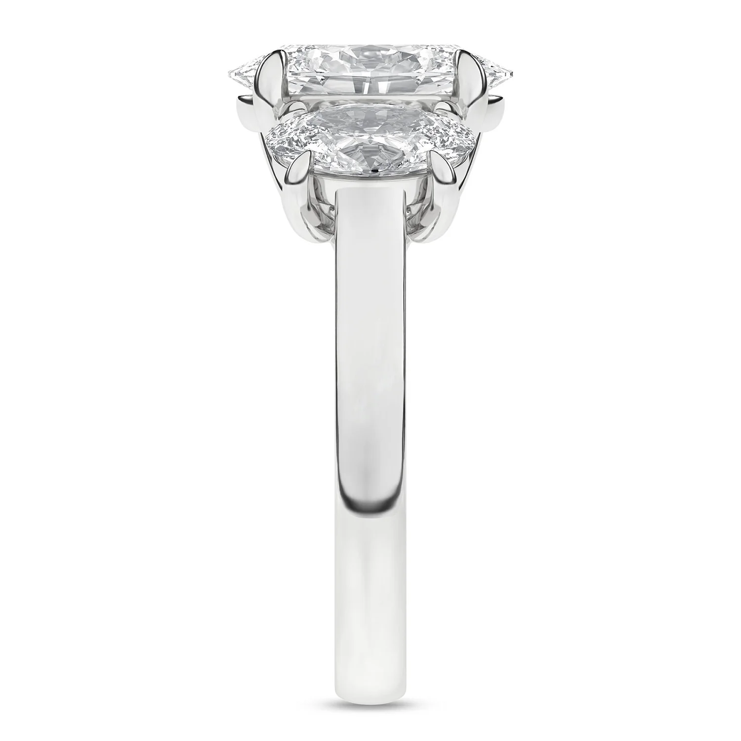 Rêvelation 14K 5.09 CTW Lab Grown Diamond Three-Stone Ring - Image 3